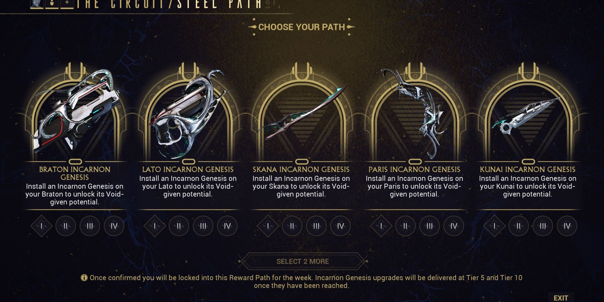 Warframe Duviri Incarnon Adapter Options