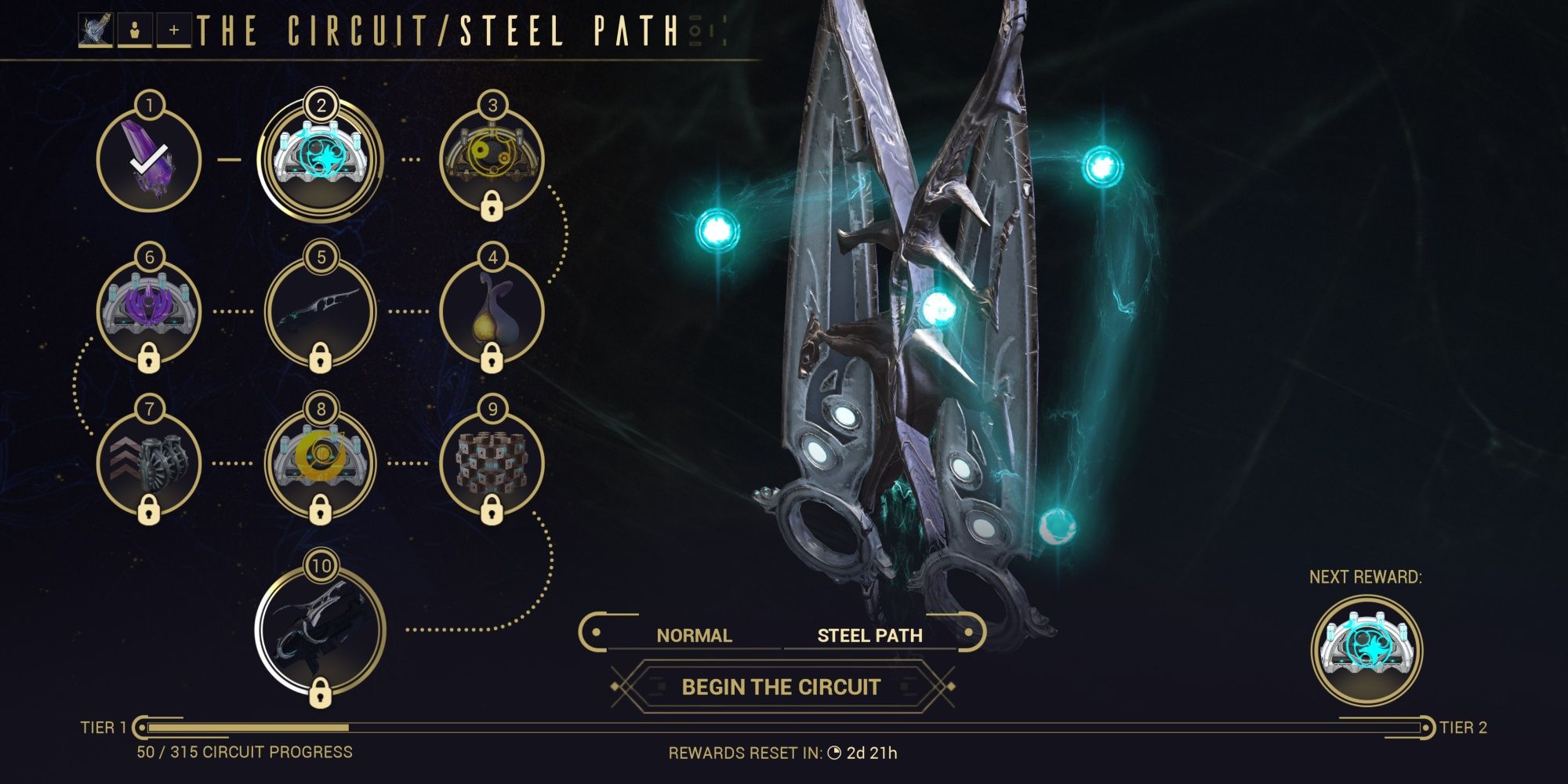 Warframe Duviri Steel Path Circuit Rewards