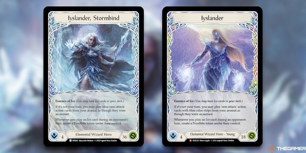 Iyslander, Stormbinder and Isylander from Flesh and Blood