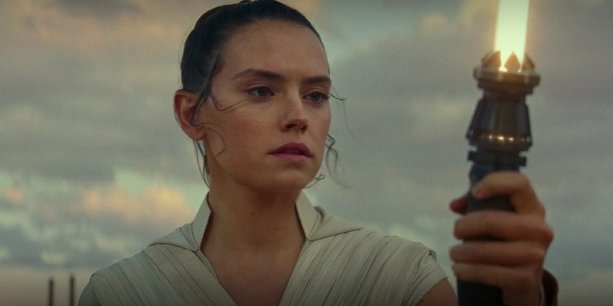 Rey reveals her Yellow Lightsaber at the end of Star Wars: The Rise of Skywalker.