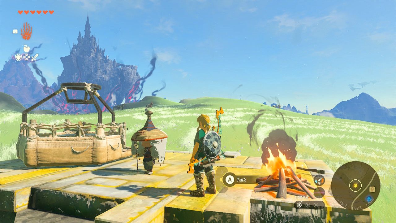 Link Finds Impa Near Broken Balloon And New Serenne Stable