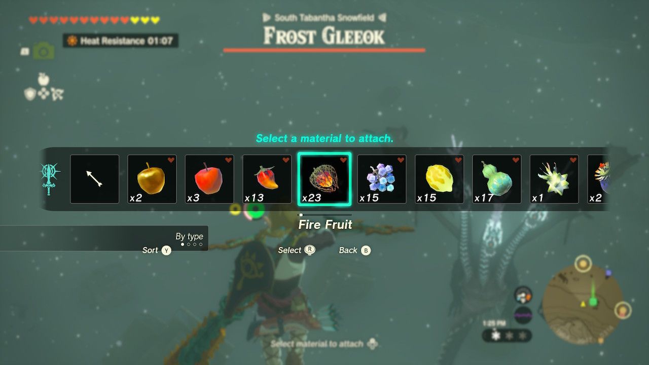 Link Fuses Fire Fruit To Arrow To Fight Frost Gleeok