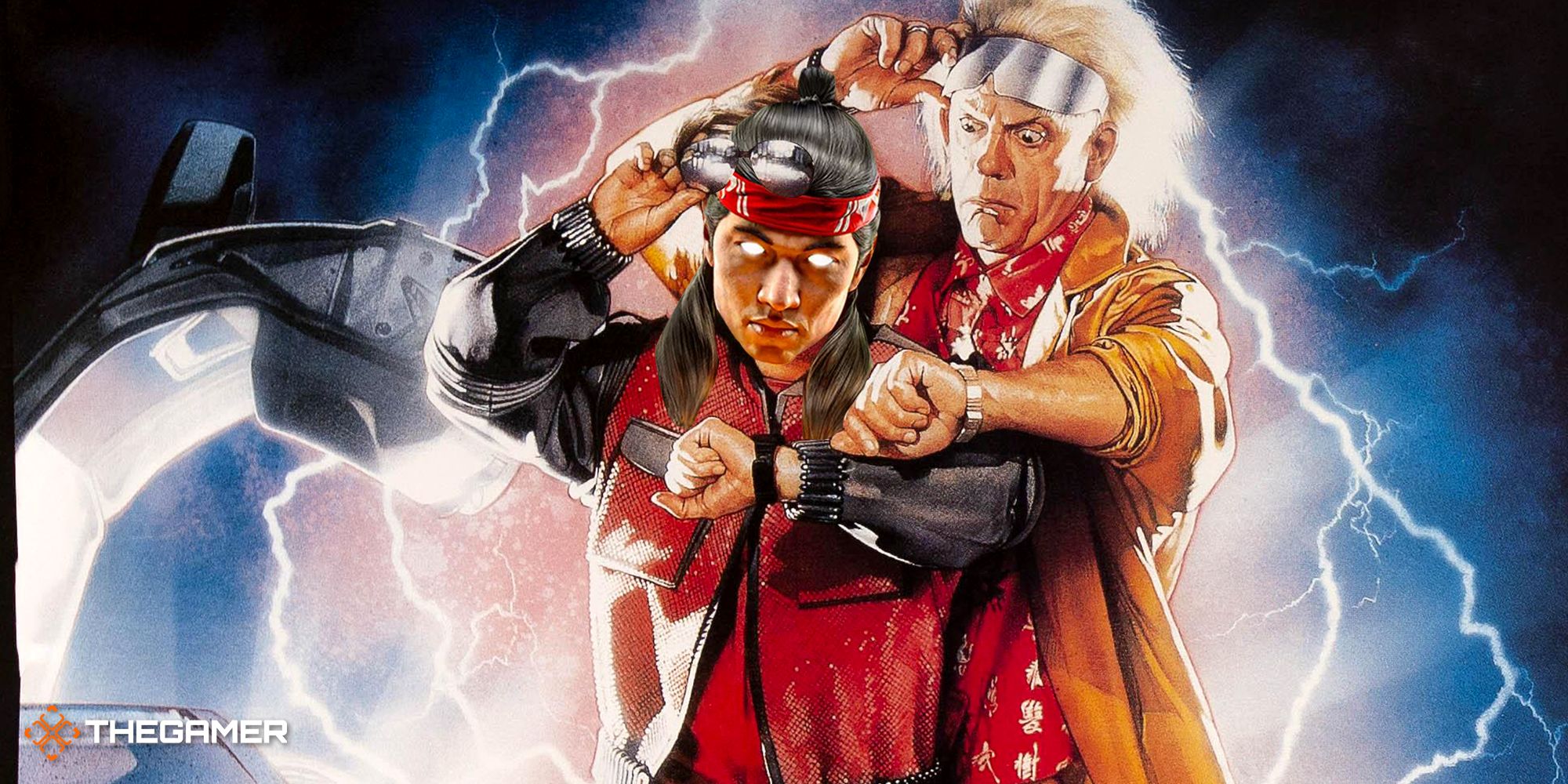 Images from Back to the Future 2 and Mortal Kombat 1.