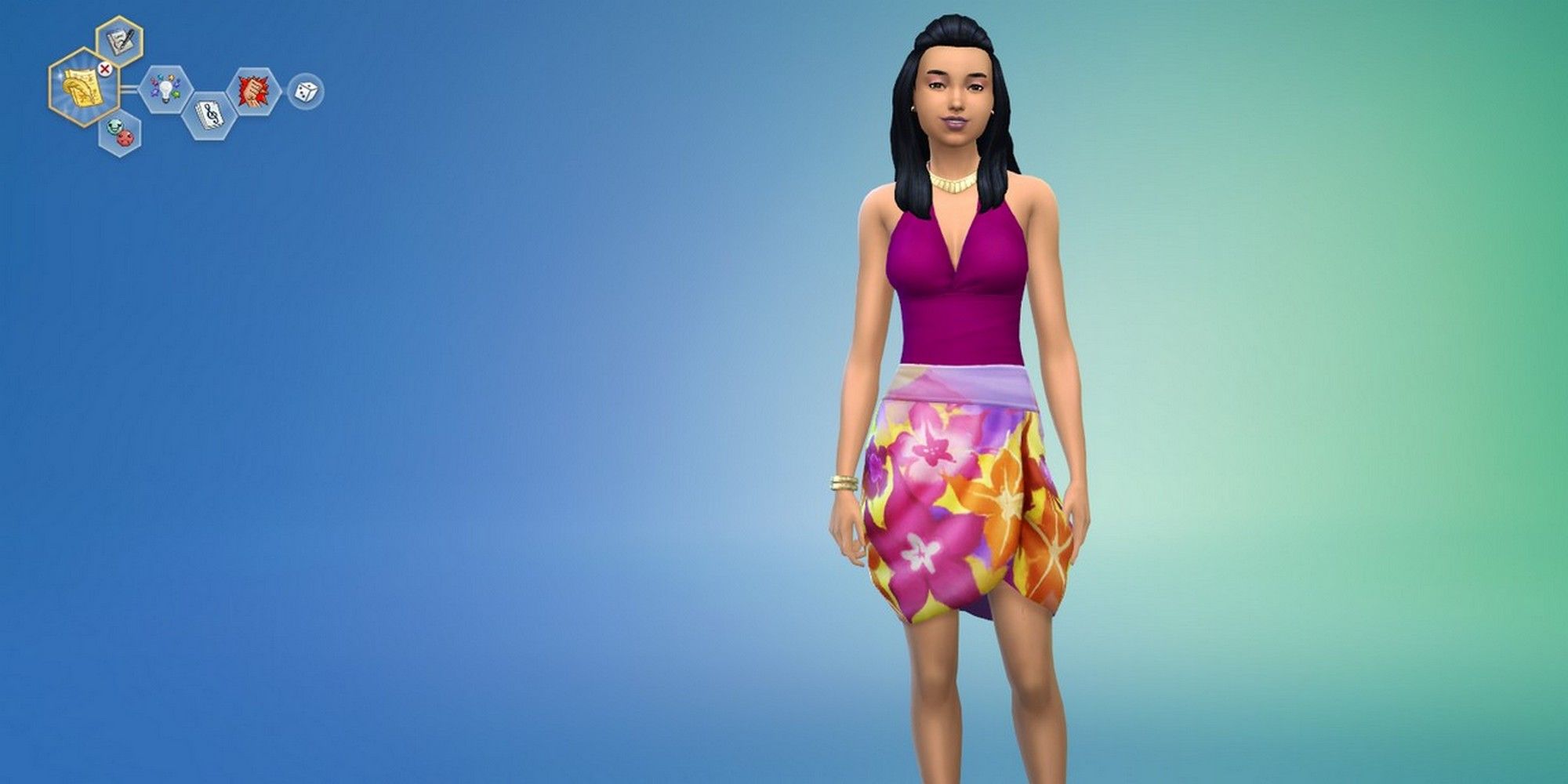 a female sim in the create a sim cas menu, showing traits that will help her with her sims 4 singing career-1