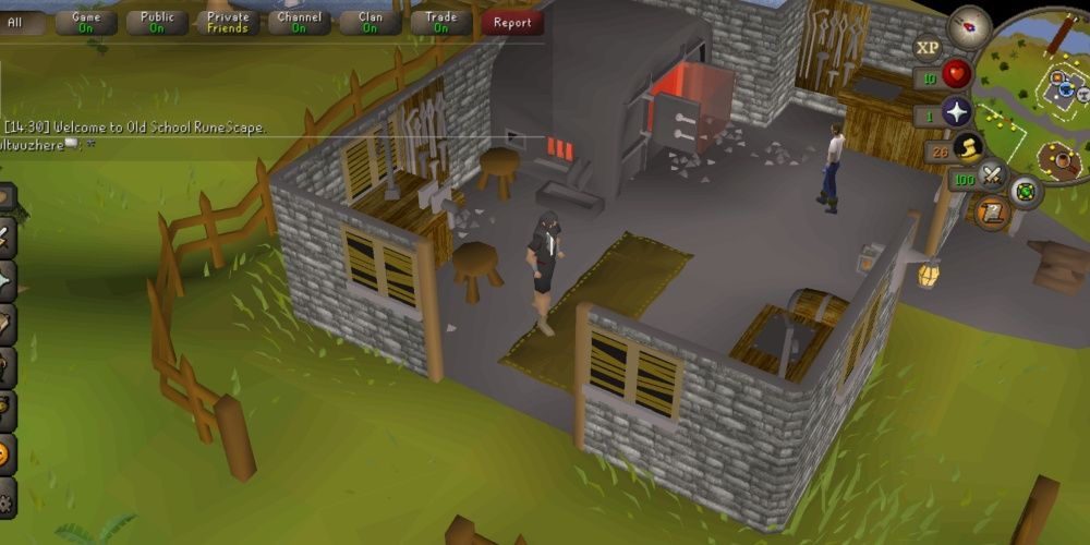 Forge in old school Runescape