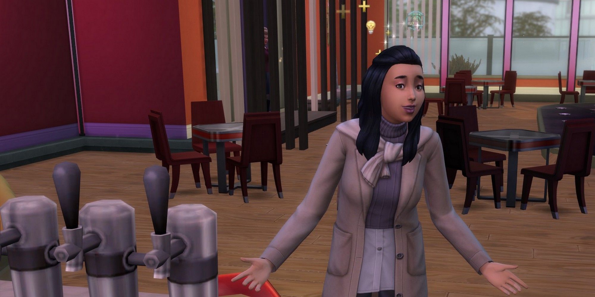a sim singing at a bar to raise your singing skill in the sims 4 singer career-1