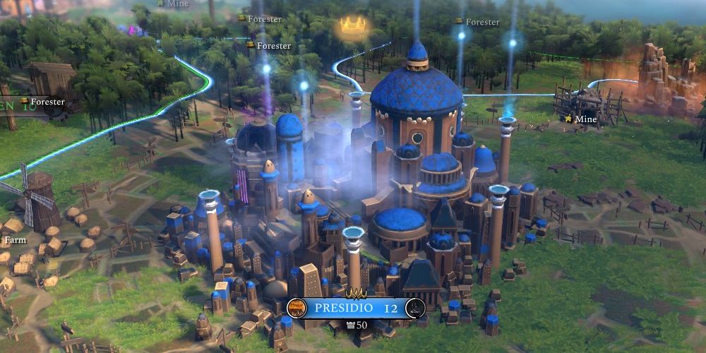 Mysterious throne city called Presidio in Age of Wonders 4