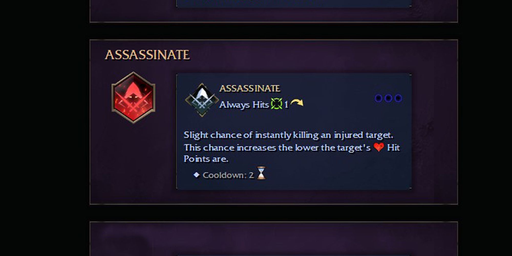 Age of Wonders 4: Assassin skill stats