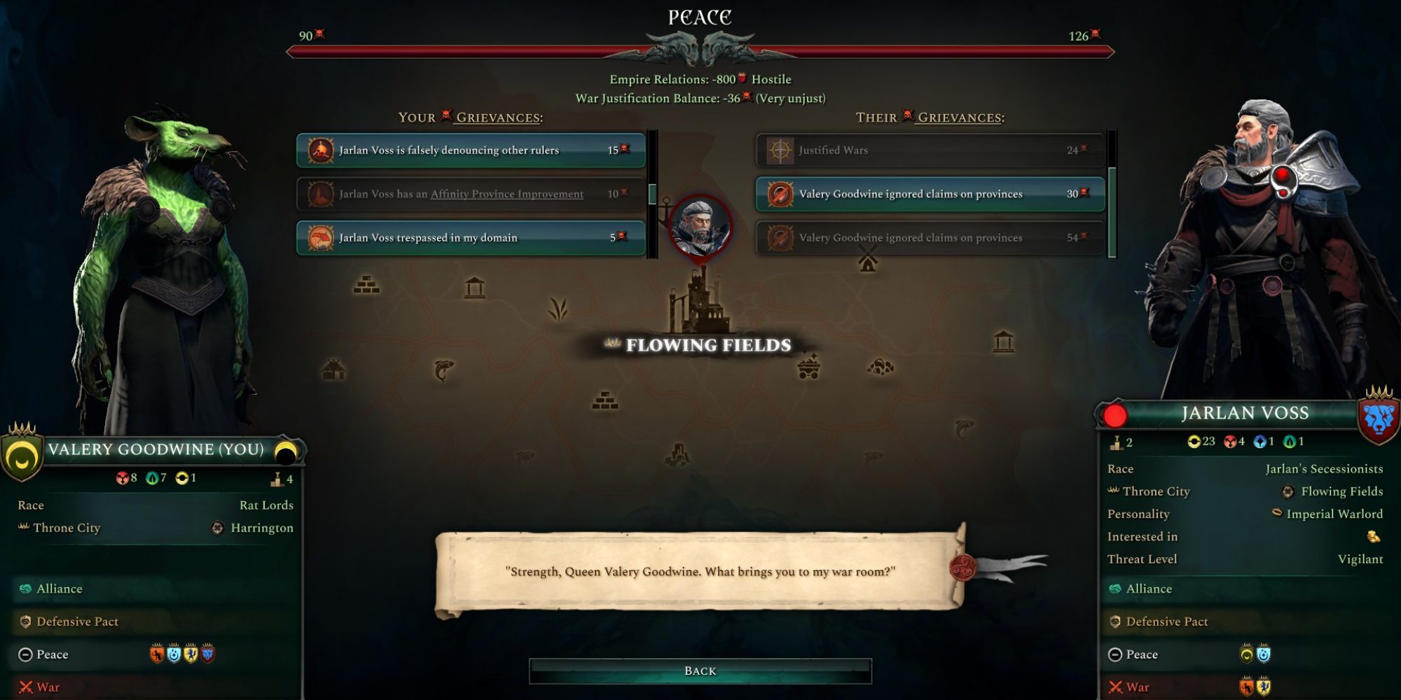 the settle grievances screen in age of wonders 4