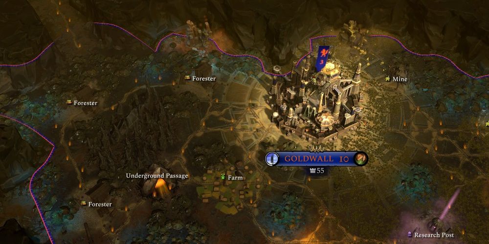 the underground throne city of goldwall in age of wonders 4