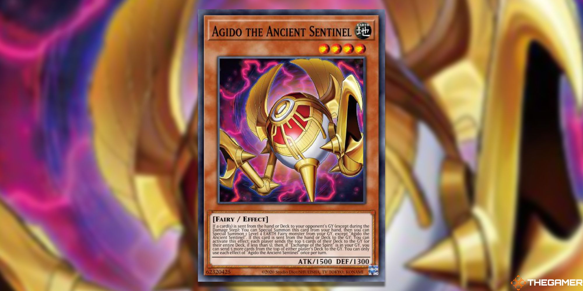Ancient Sentinel Agidoful Card with Gauss Blur from Yu-Gi-Oh!master duel
