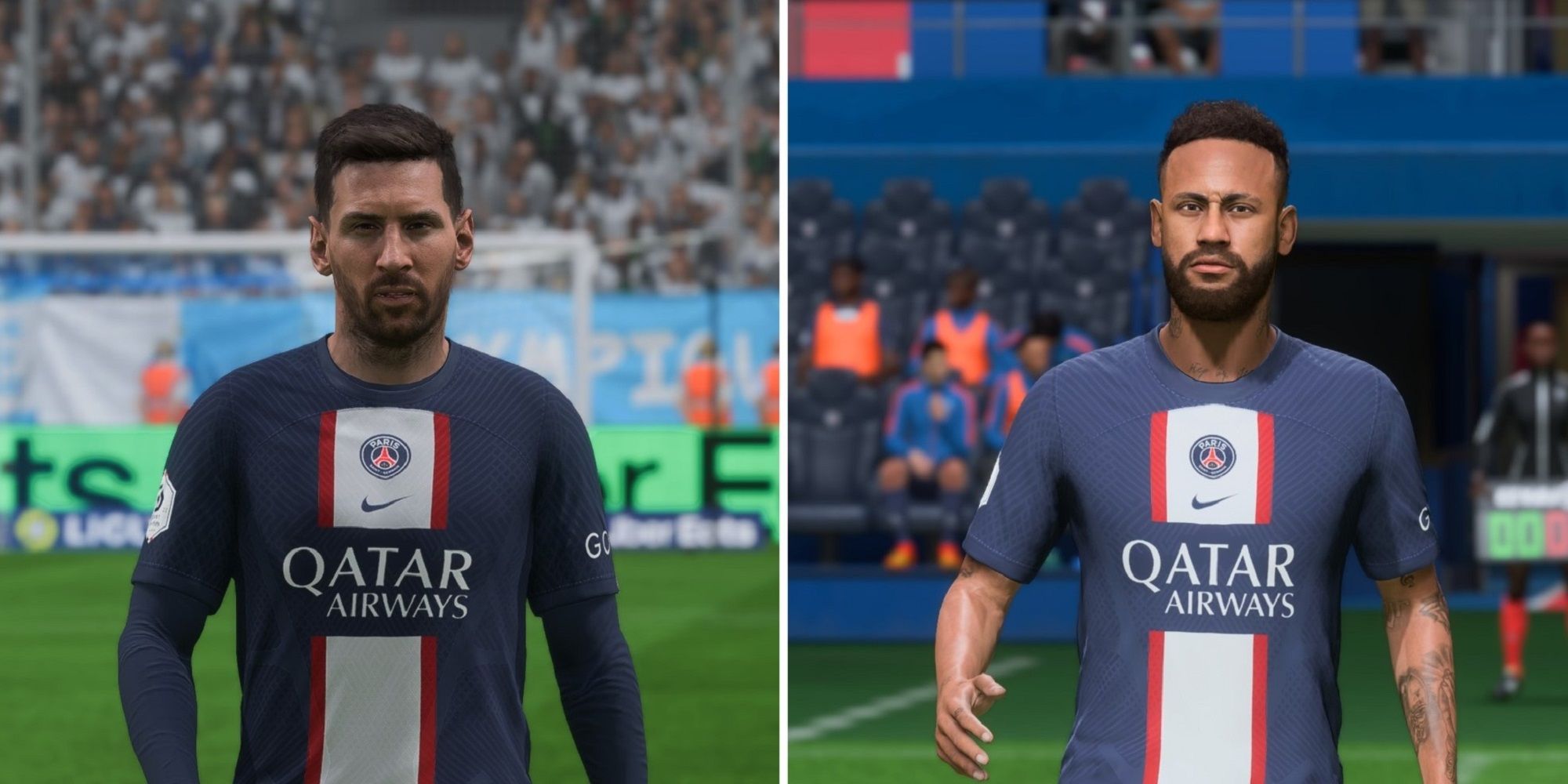 An image of Lionel Messi and Neymar in FIFA 23