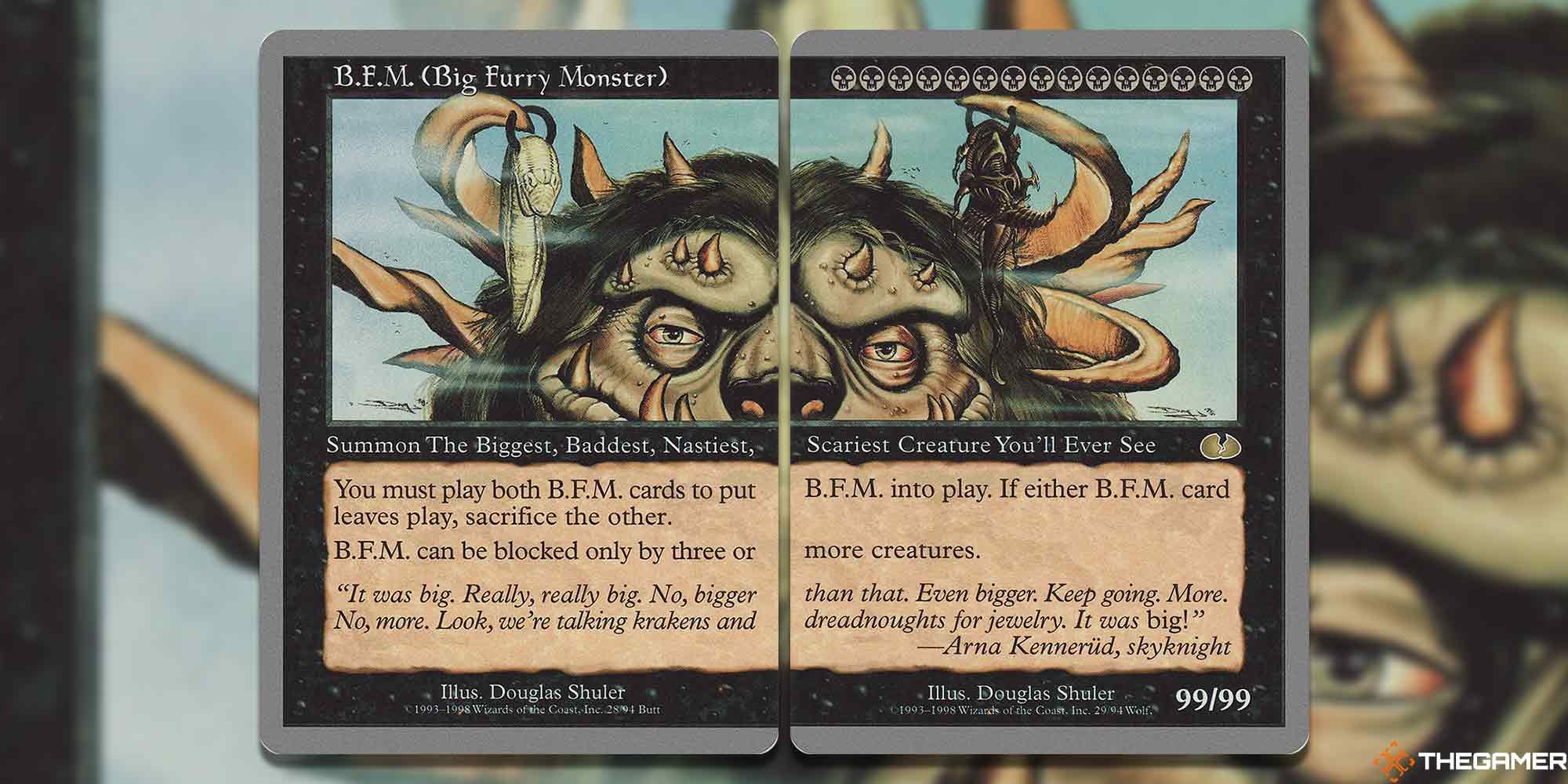 BFM (Big Furry Monster) card for mtg