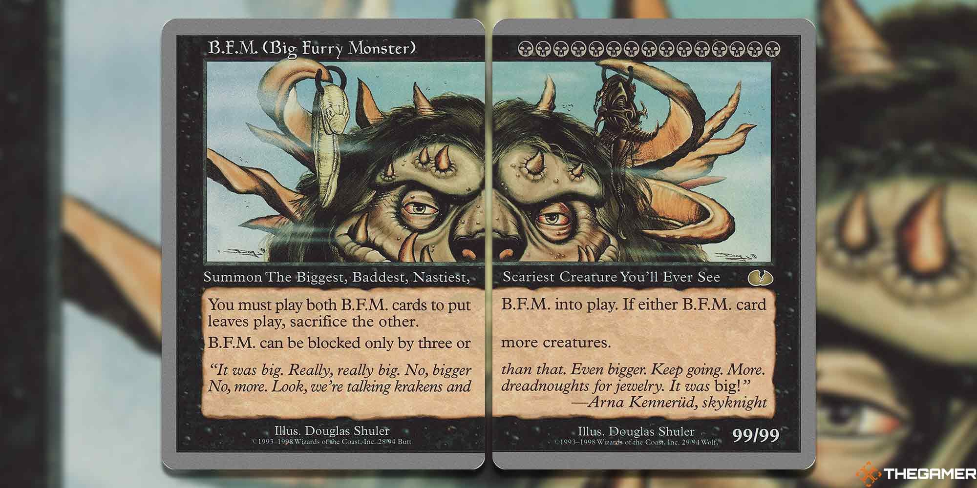 B.F.M. (Big Furry Monster) cards from mtg