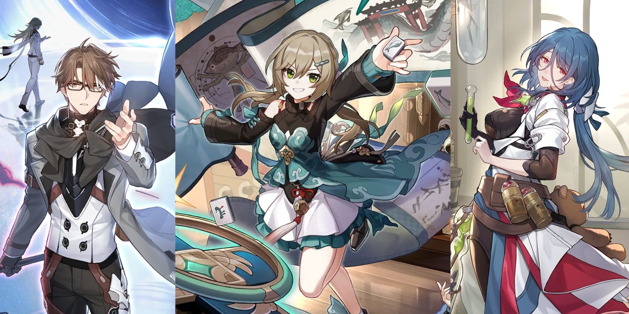Best Teammates for Qingque in Honkai Star Rail, featuring Welt, Qingque, and Natasha