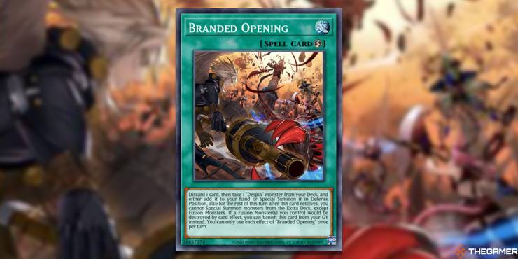 branded opening full card with gaussian blur yugioh tcg