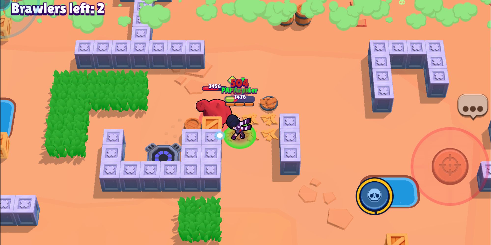 10 player Brawl Stars game in action