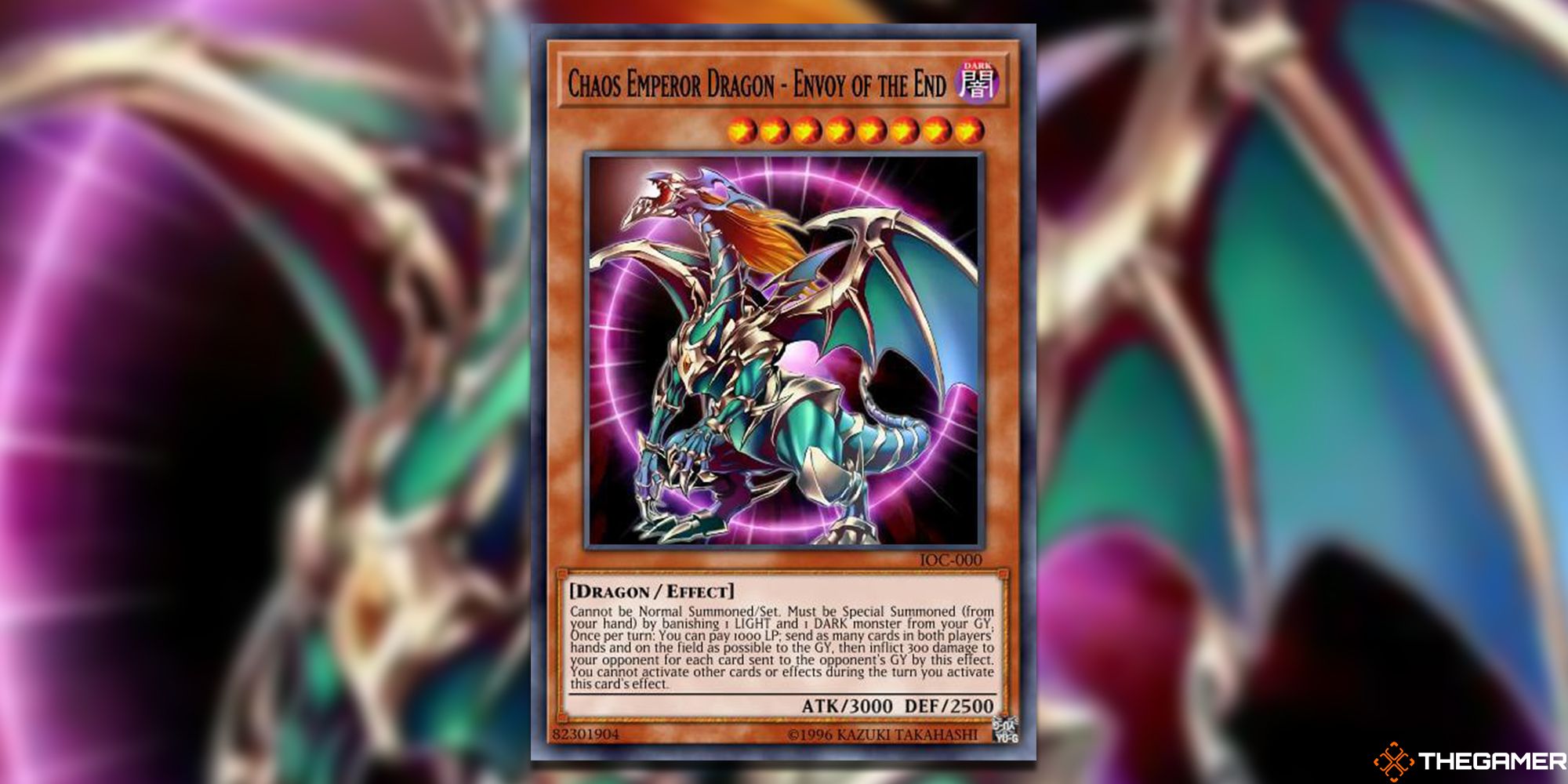 Chaos Emperor Dragon Envoy Of The End YGO Card