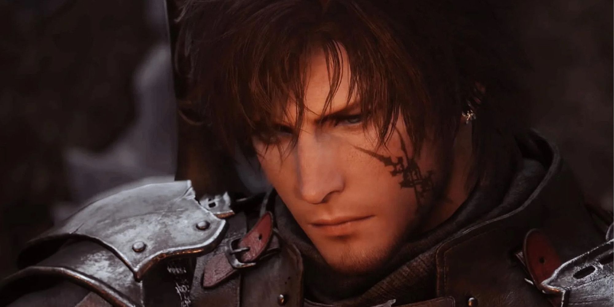 Close up of Clive in Final Fantasy 16