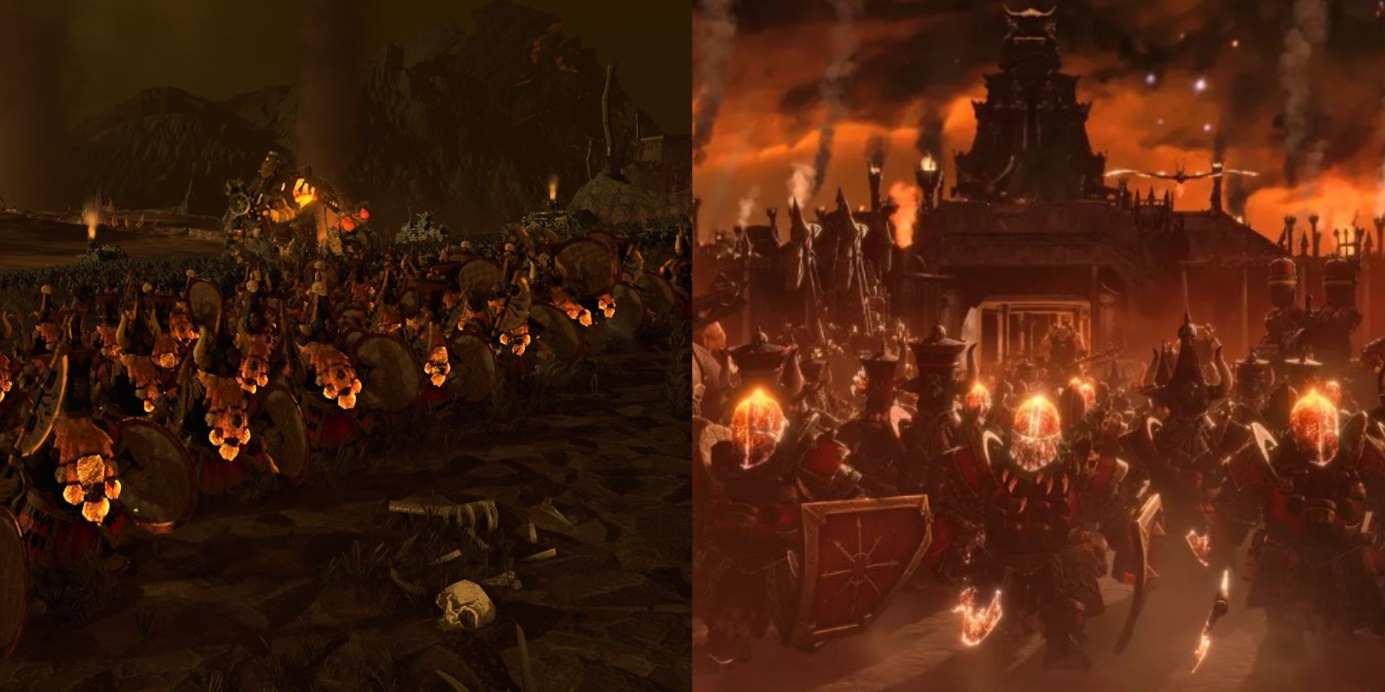 Chaos Dwarf In Game Army and Cinematic In Total War Warhammer 3