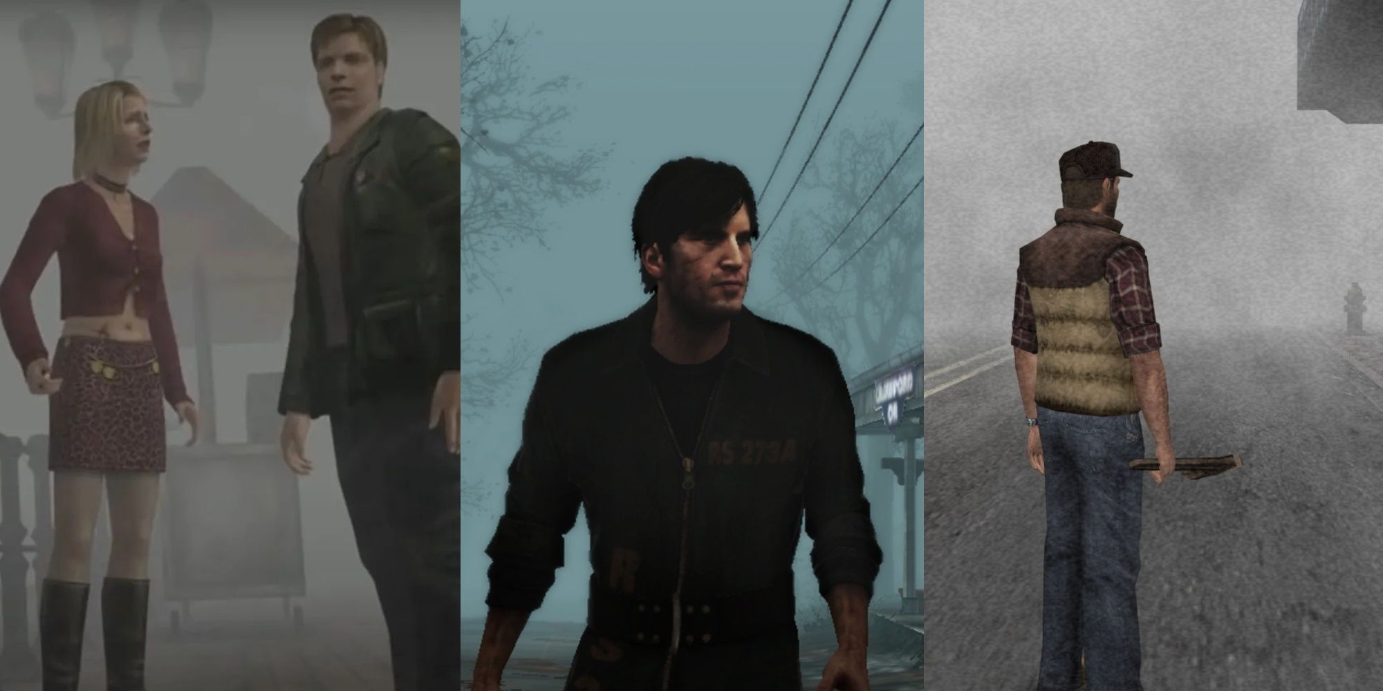 Silent Hill: James, Murphy And Travis In Their Versions Of Silent Hill
