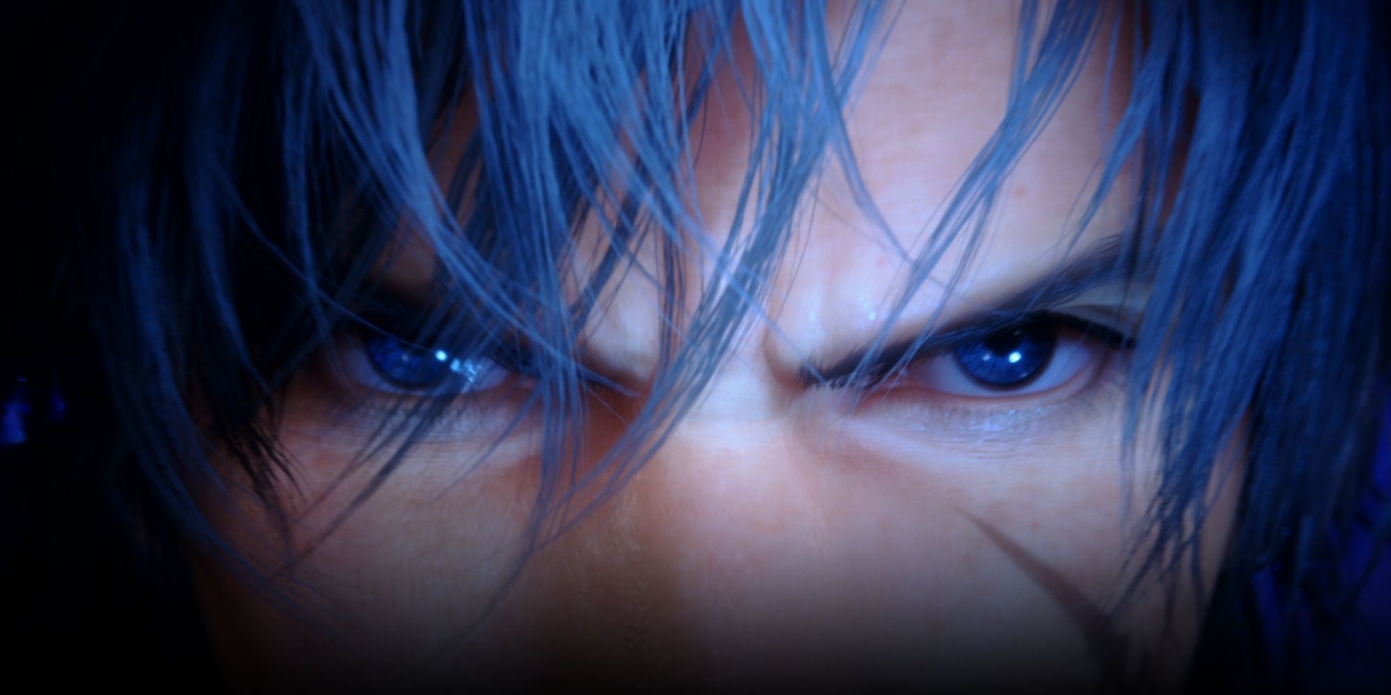 close up of clive's eyes in final fantasy 16