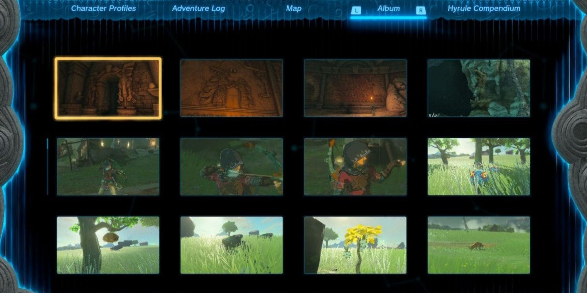 Album tab on the Purah Pad in The Legend Of Zelda: Tears Of The Kingdom.