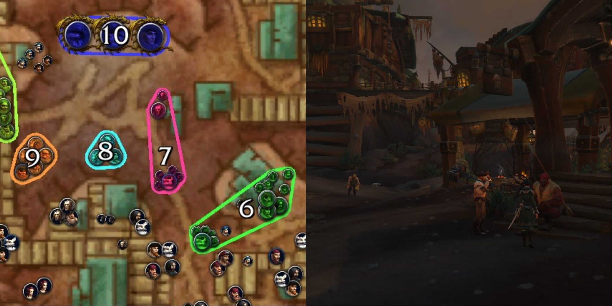 Council Trash In Game Models And Map Route In World Of Warcraft