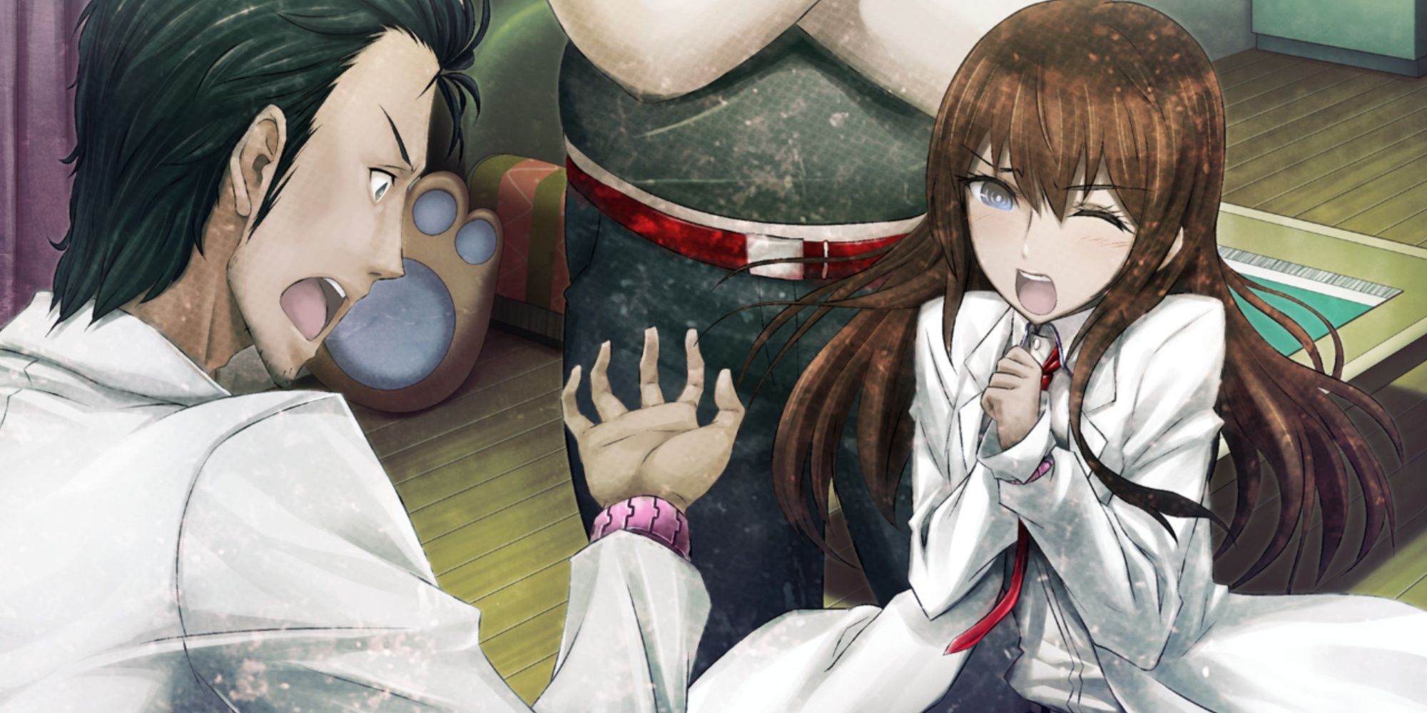 man and woman in steins;gate my darling's embrace