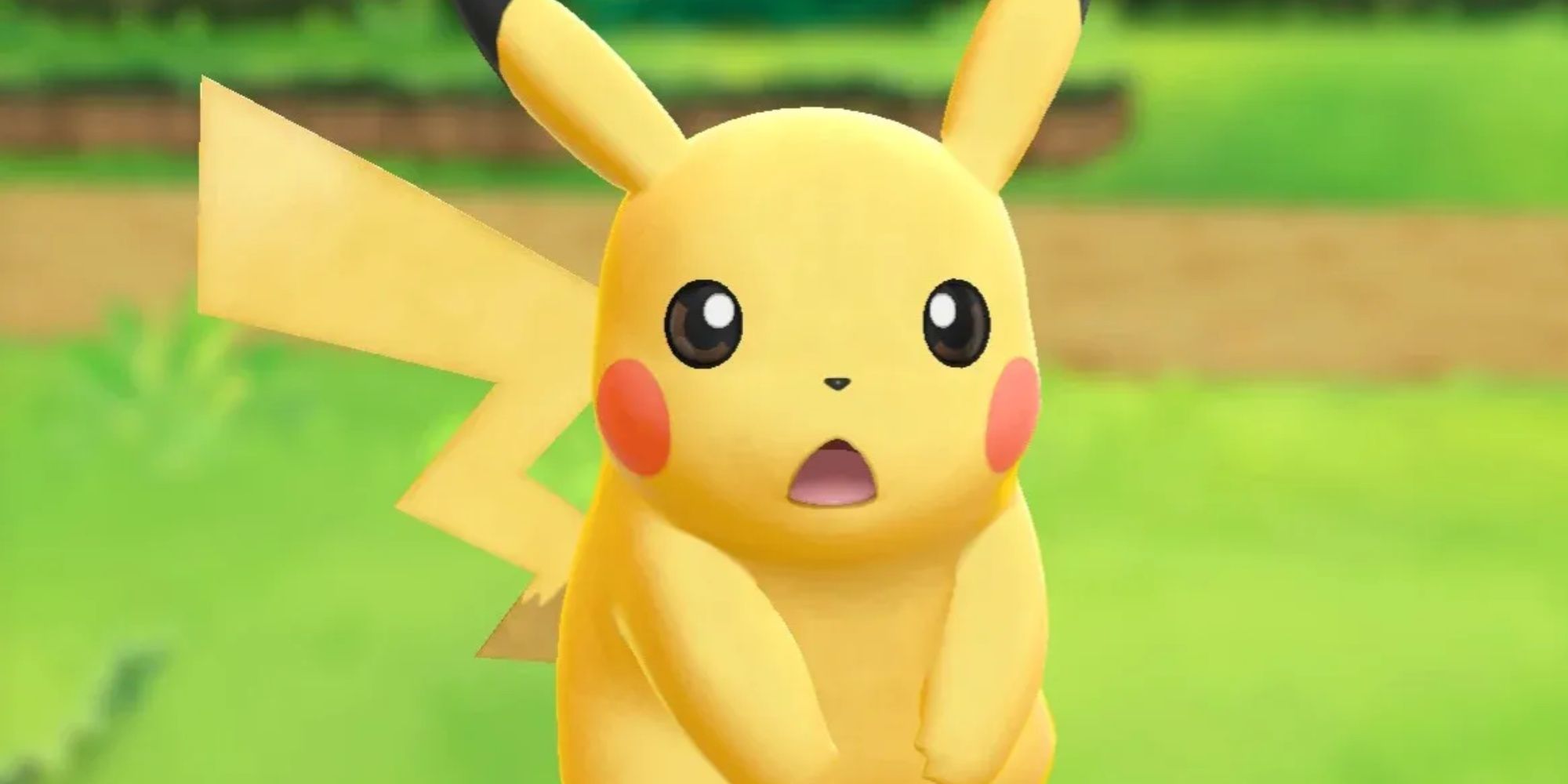 shocked pikachu in pokemon let's go