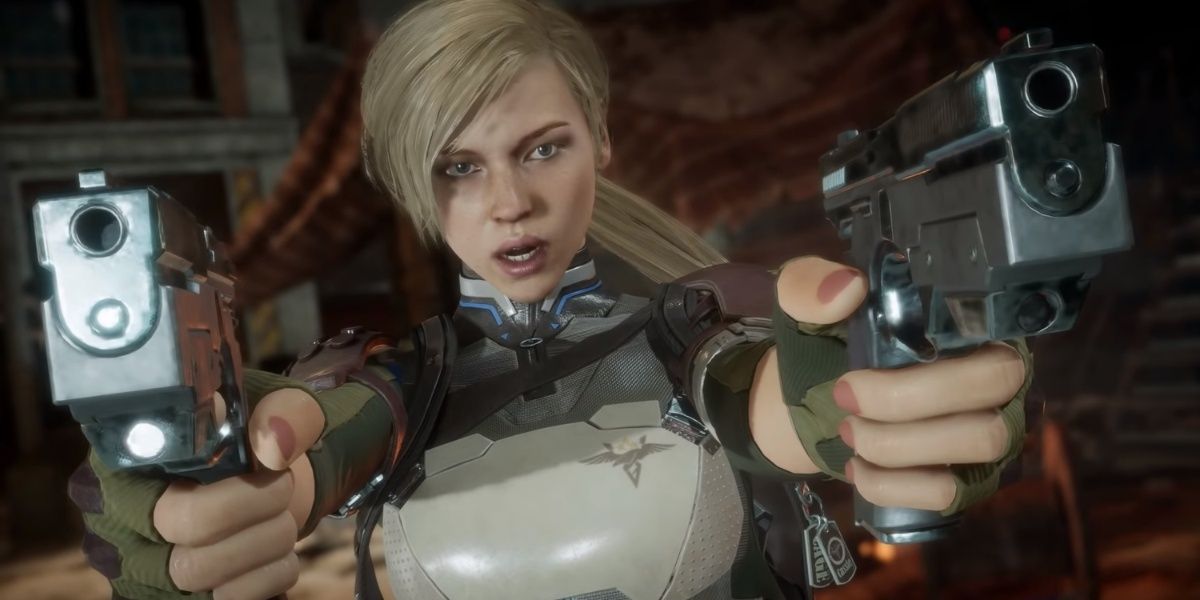 Mortal Kombat 11 Cassie Cage double wielding pistols