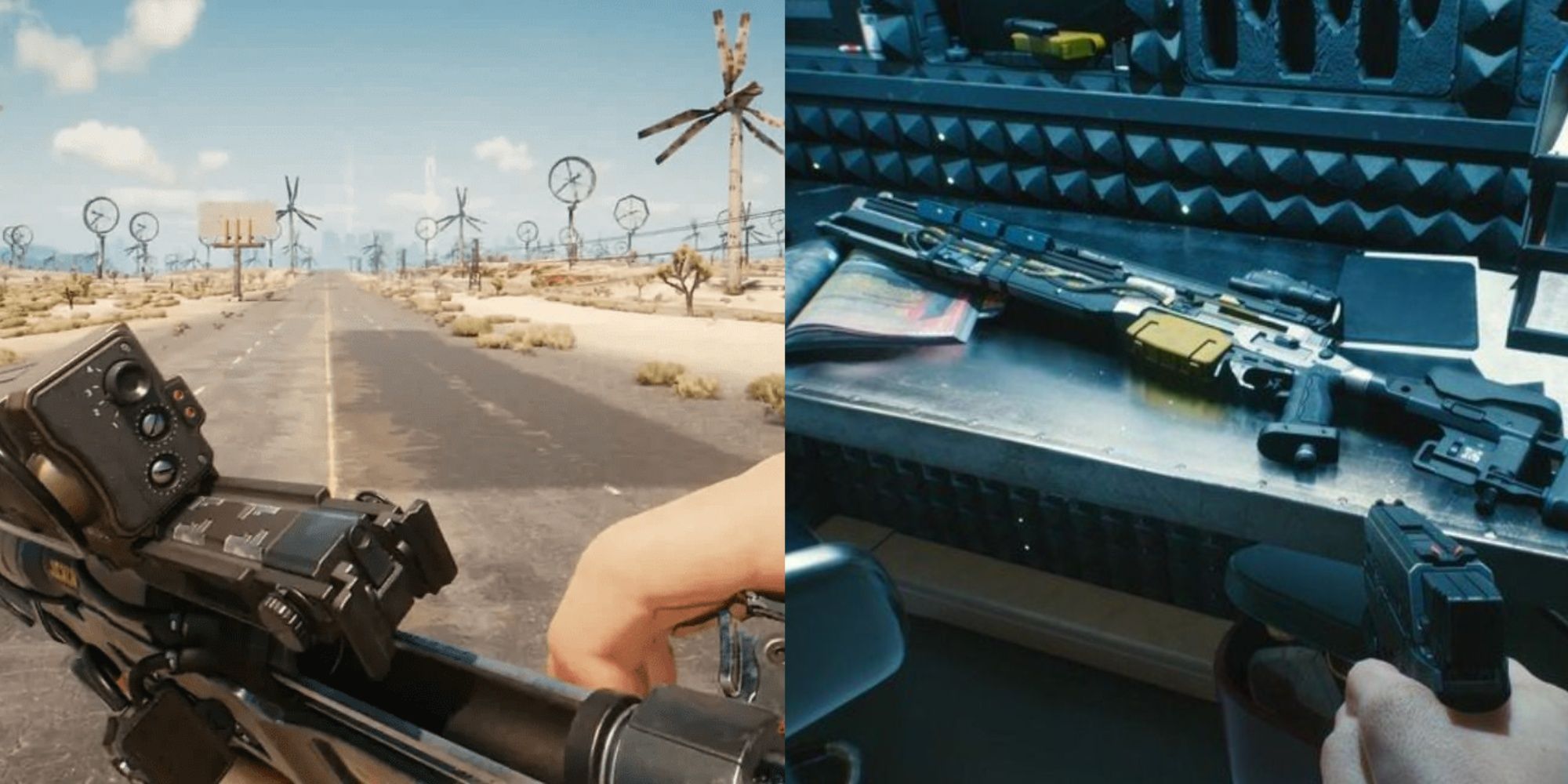 Cyberpunk 2077 using and finding a sniper rifle