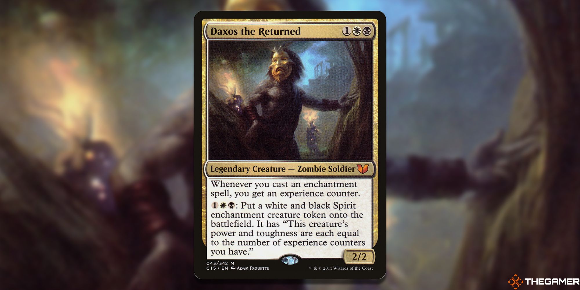 Image of the Daxos the Returned card in Magic: The Gathering, with art by Adam Paouette