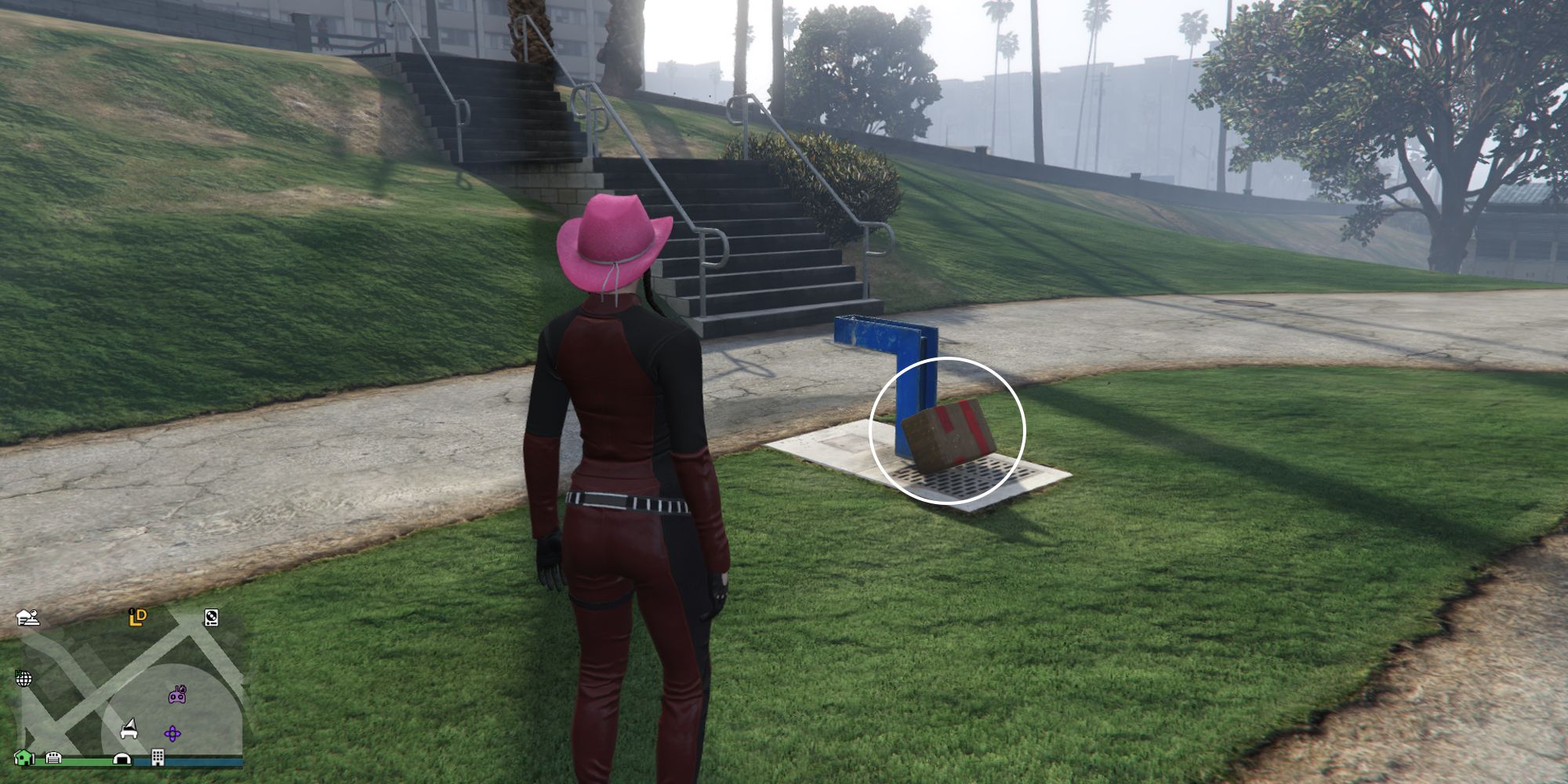 Where To Find Every G S Cache In Grand Theft Auto Online   Decker Park G S Cache Location 5 Gta V 