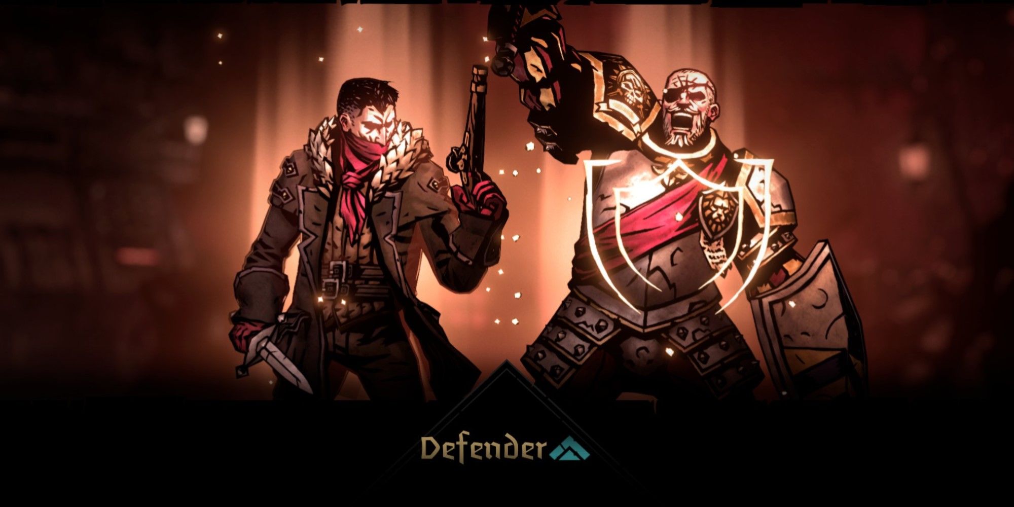A screenshot of the Defender Skill being used in Darkest Dungeon 2