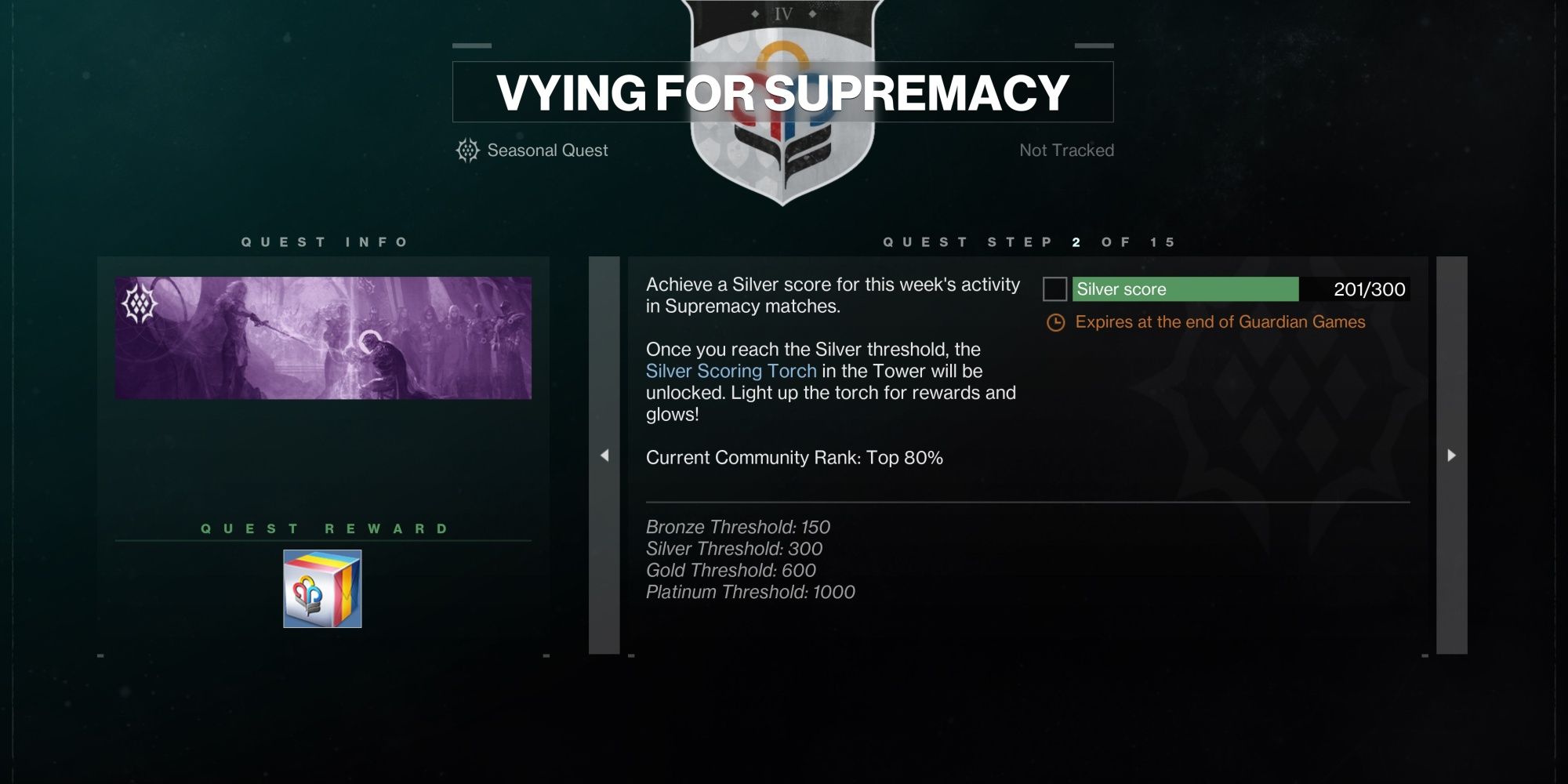 Destiny 2 Guardian Games 2023 Vying for Supremacy Quest
