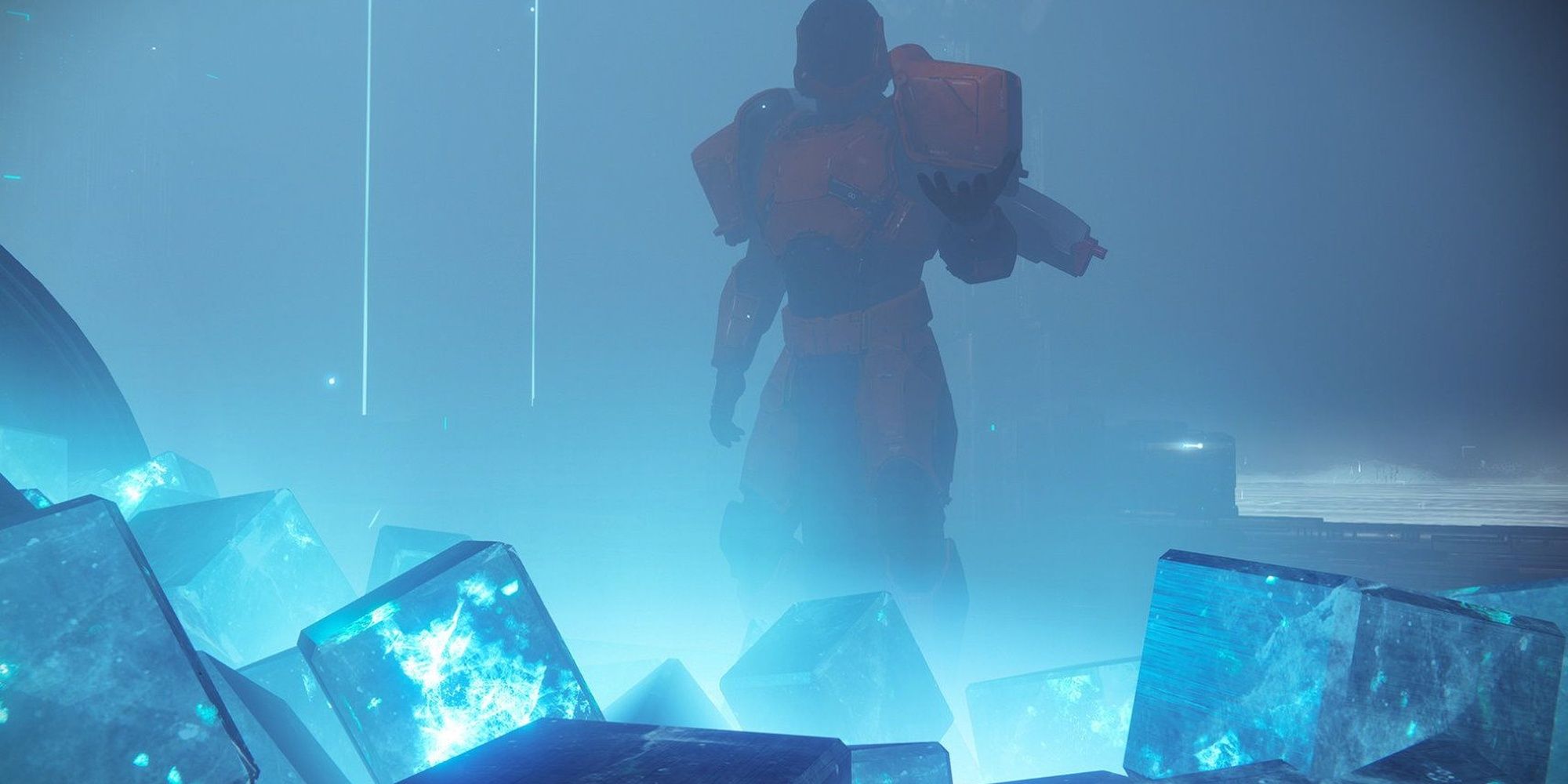 Destiny 2 Titan Standing Beside A Pile Of Glimmer