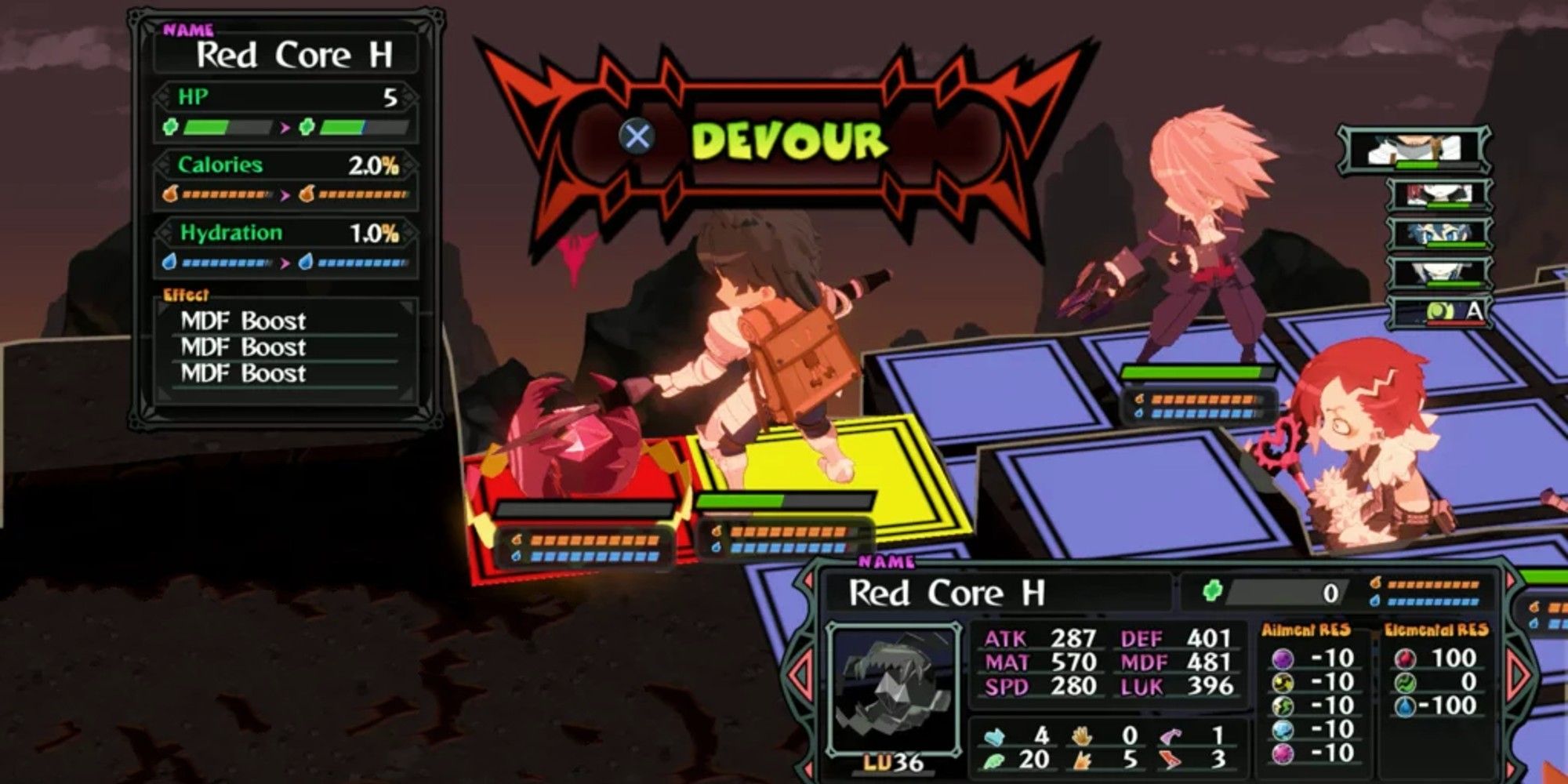 Players prepare to devour the Red Core.