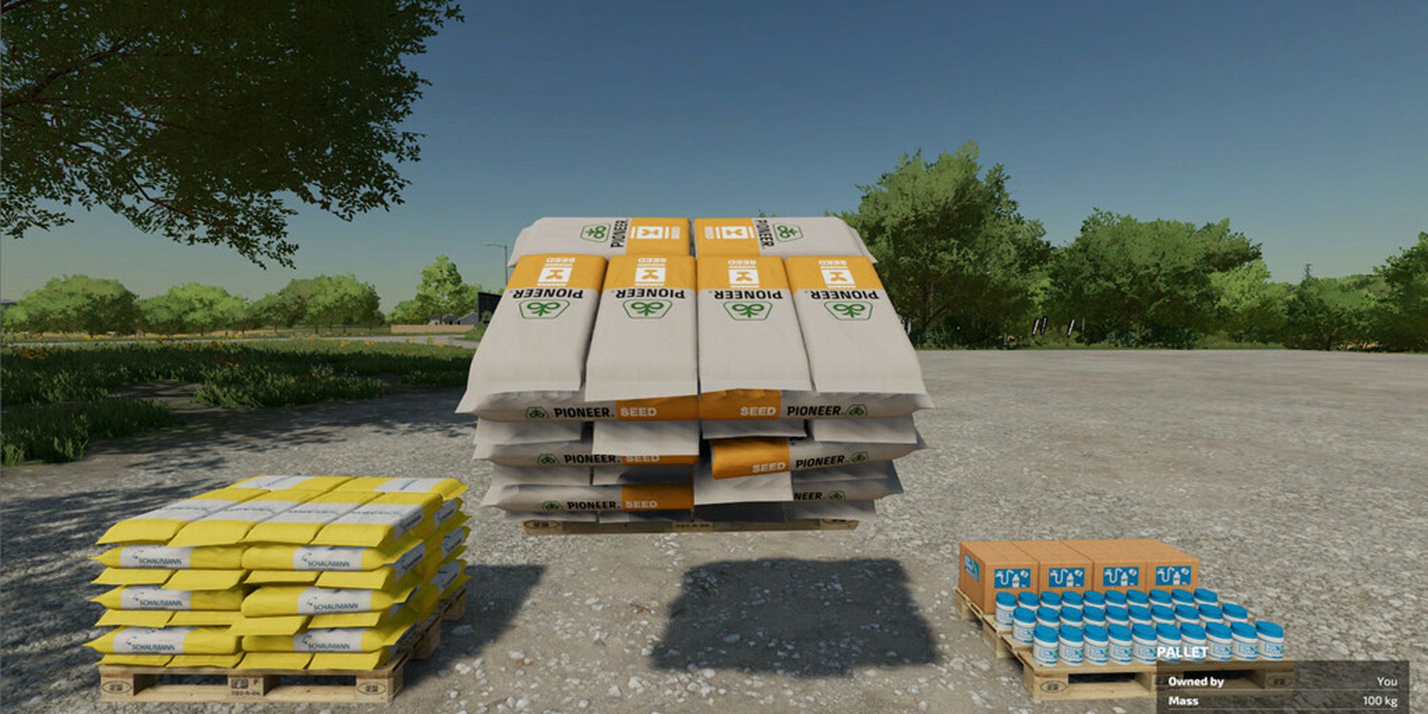 easy to lift pallets in Farming Simulator 2022