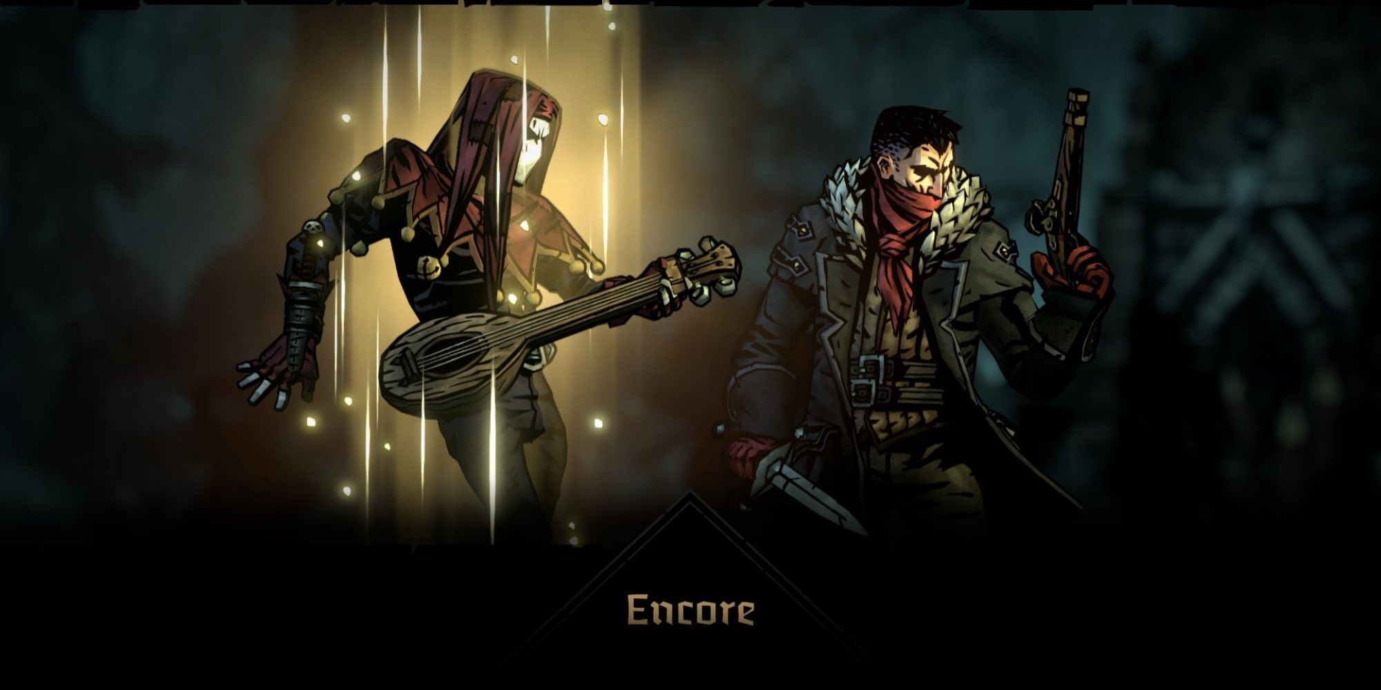 A screenshot of the Encore Skill being used in Darkest Dungeon 2