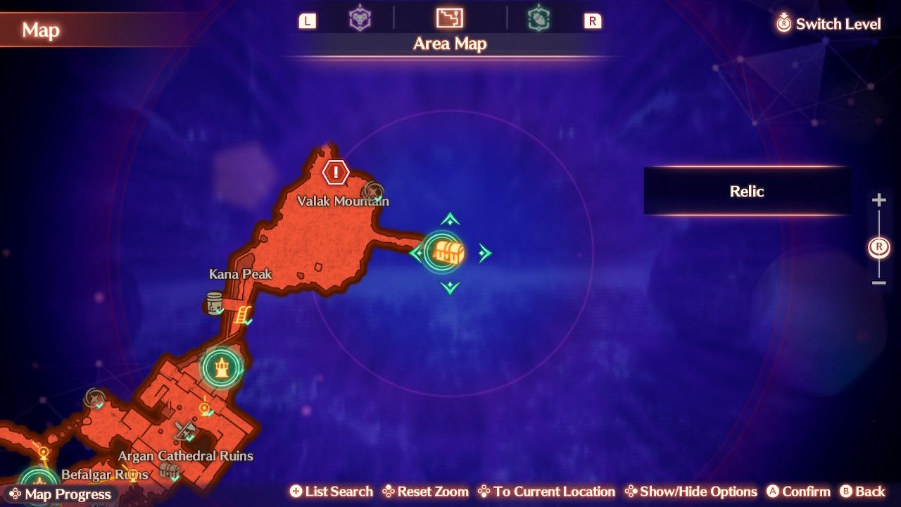 Map location for the seventh gem unlock set in Xenoblade Chronicles 3: Future Redeemed.