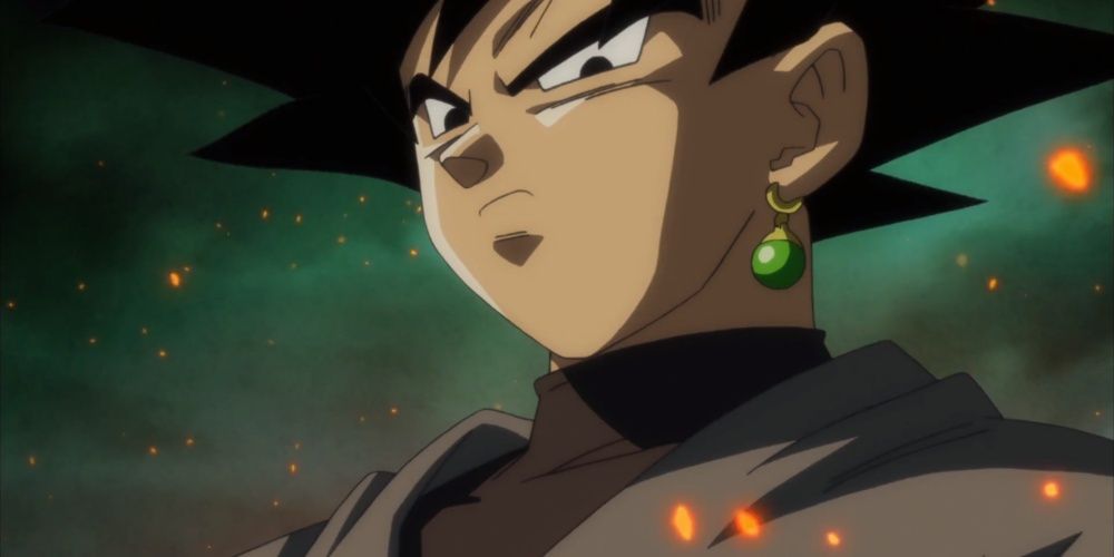 Dragon Ball Super screenshot of Goku Black in his basic form at the time of release.