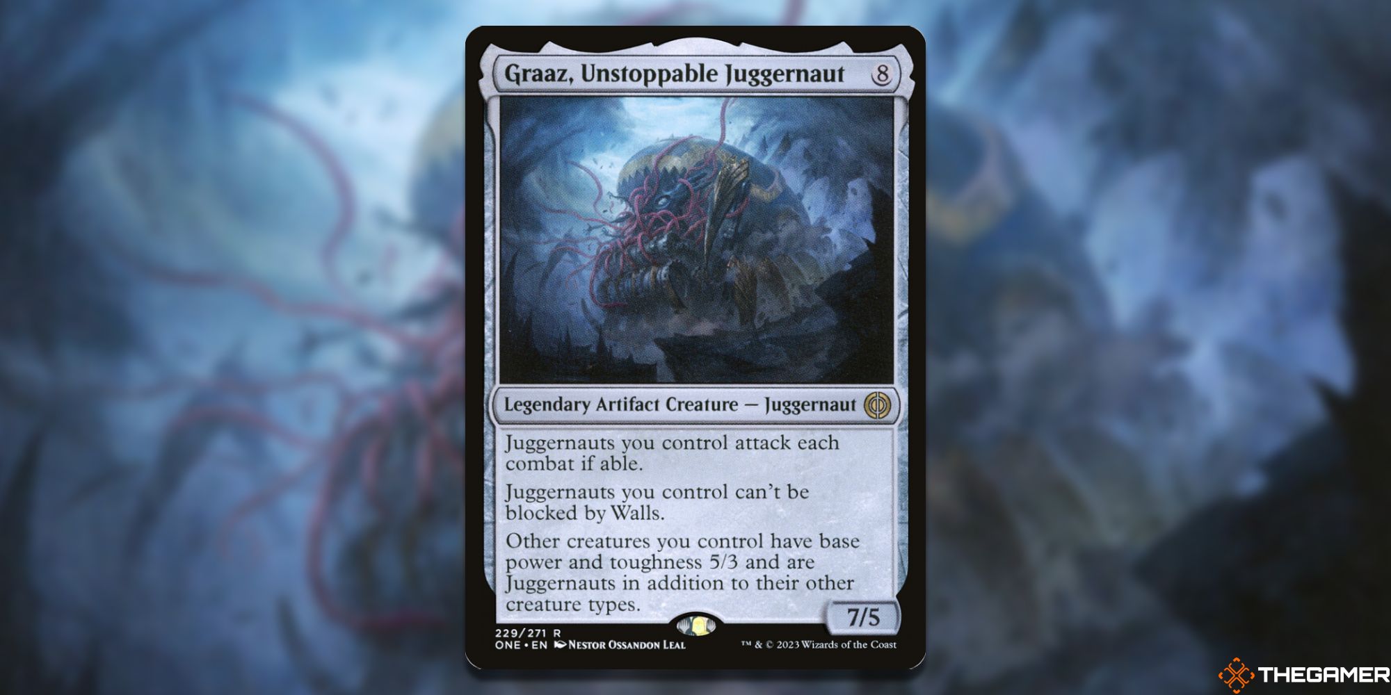 Image of the Graaz, Unstoppable Juggernaut  card in Magic: The Gathering, with art by Nestor Ossandon Leal