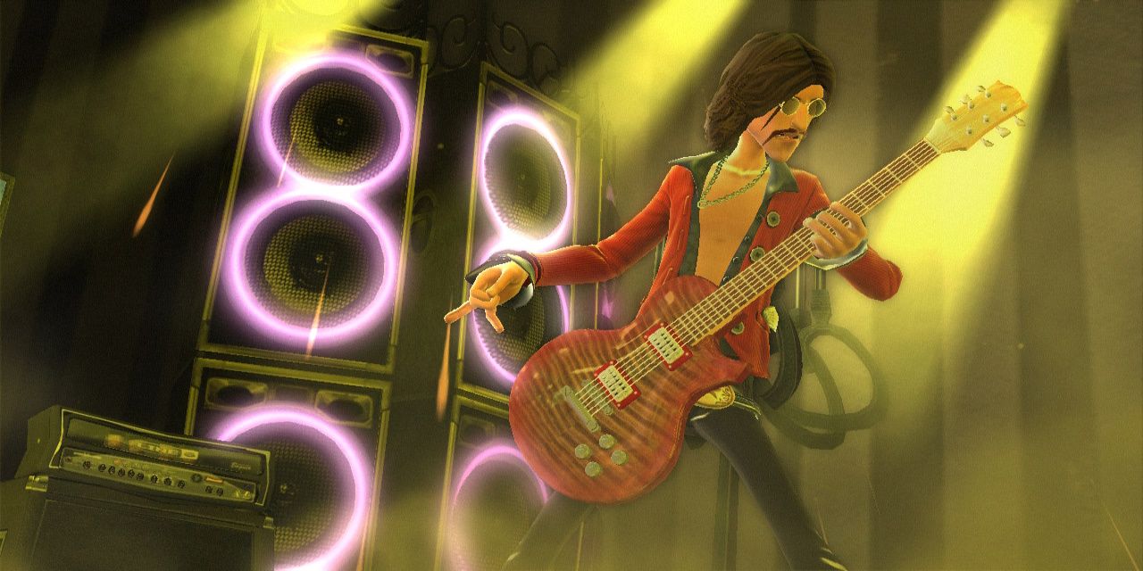 One of the playable avatars present in Guitar Hero World Tour