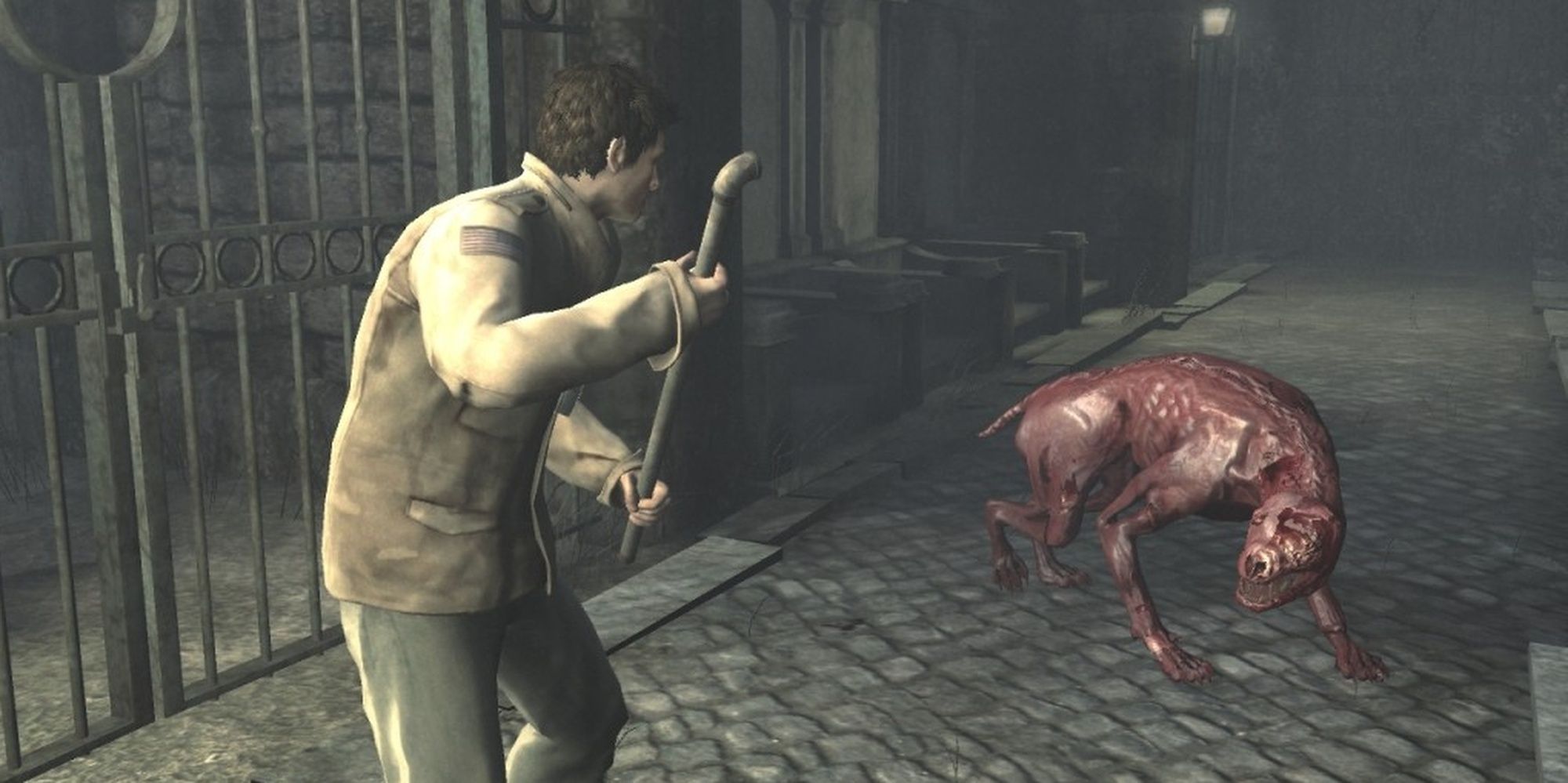 Silent Hill Homecoming: A Nightmare Dog Attacking Alex In Shepards Glen