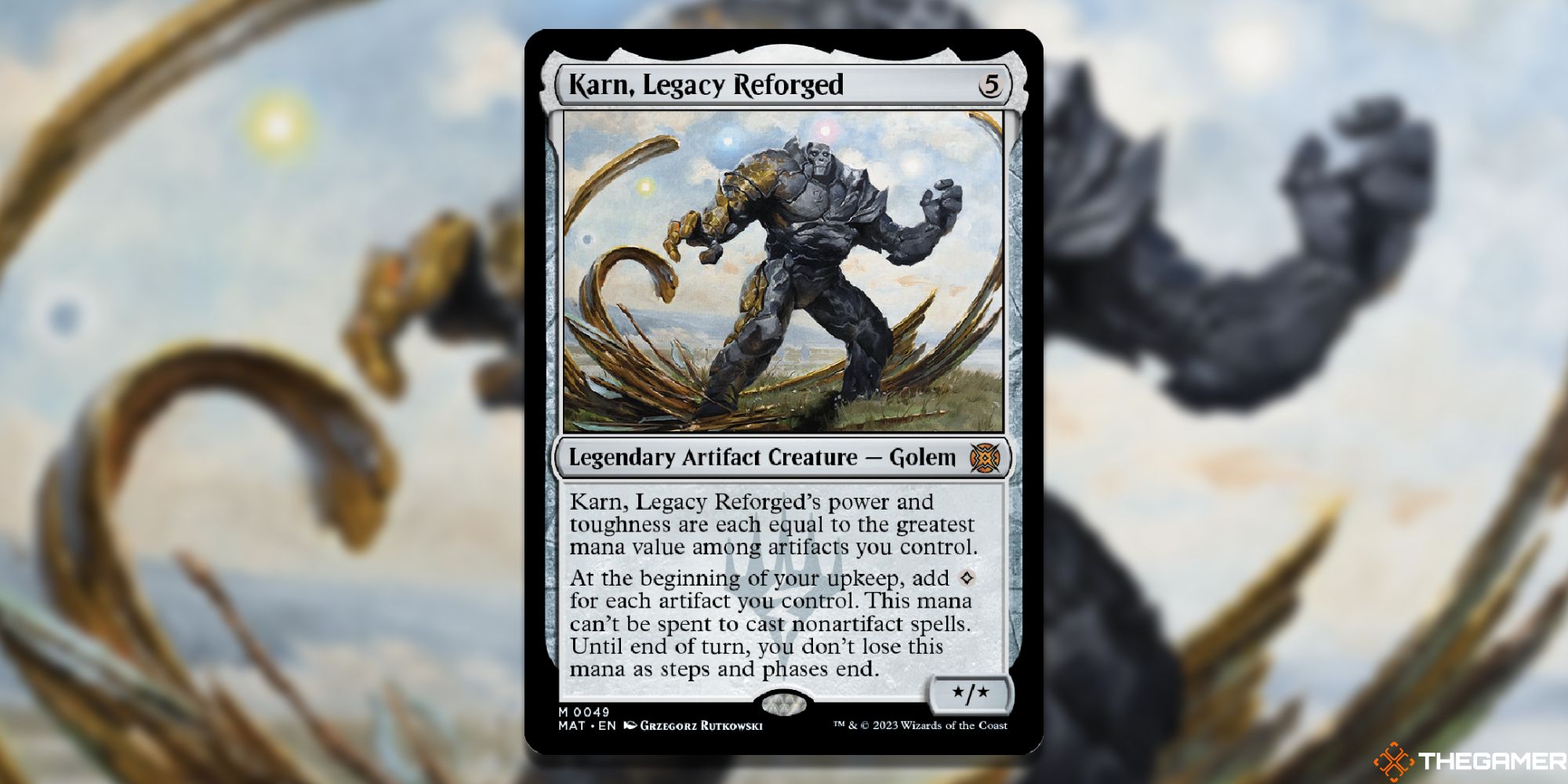  Image of the Karn, Legacy Reforged card in Magic: The Gathering, with art by Grzegorz Rutkowski