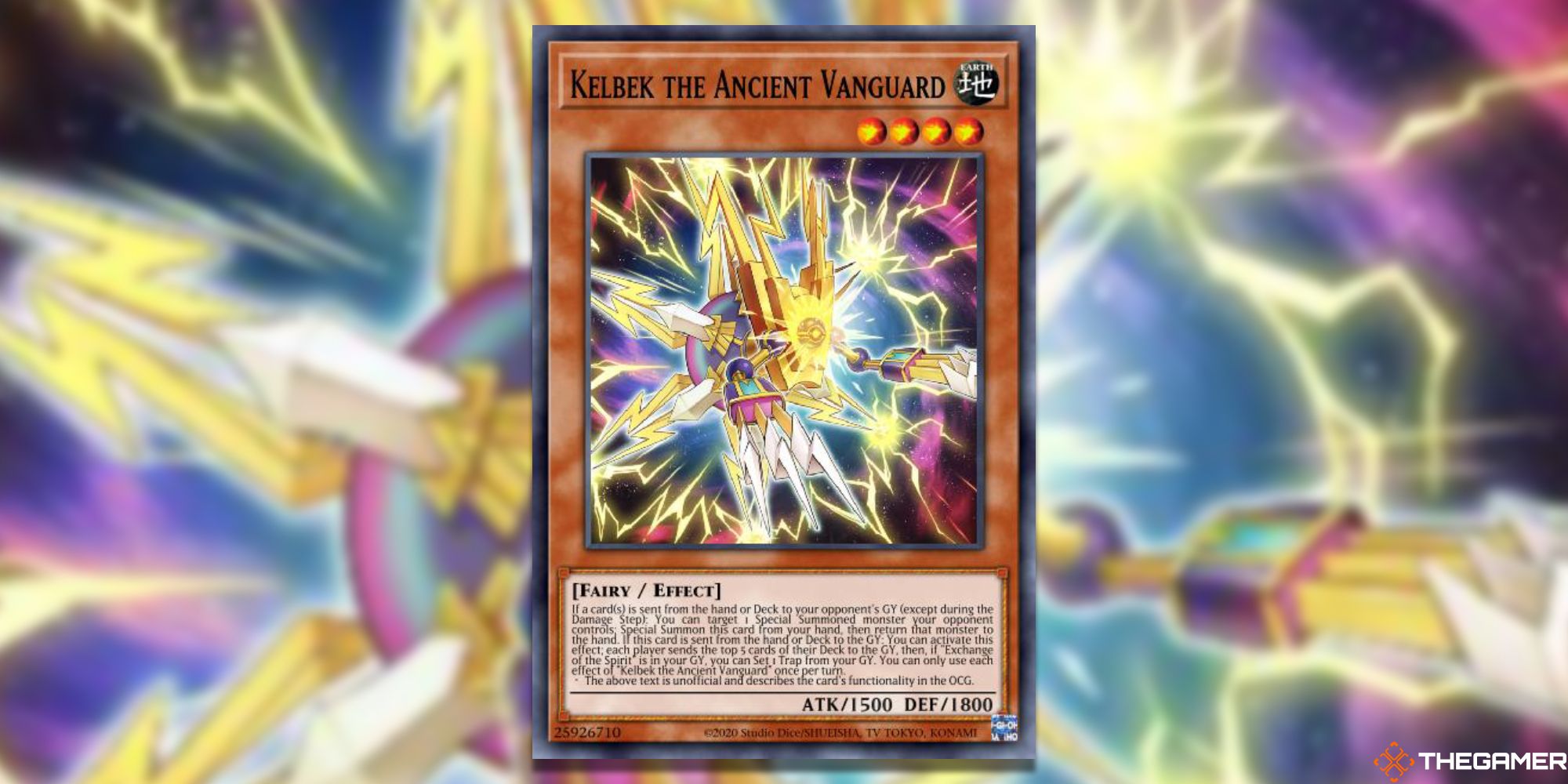Full card art of Querbec from Ancient Vanguard using Gauss Blur from Yu-Gi-Oh!master duel
