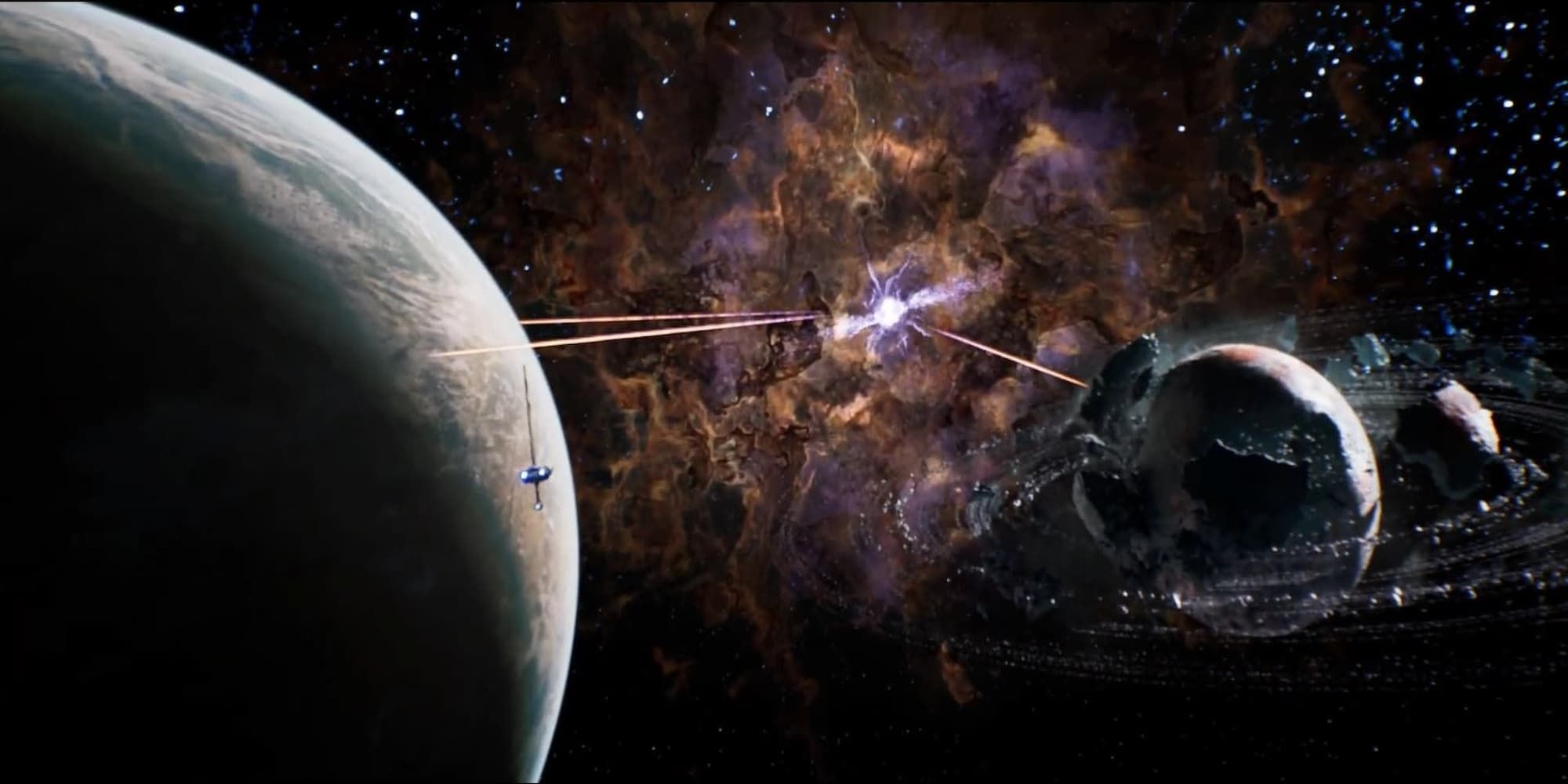 The Mantis flies towards the Koboh Abyss in Star Wars Jedi: Survivor.