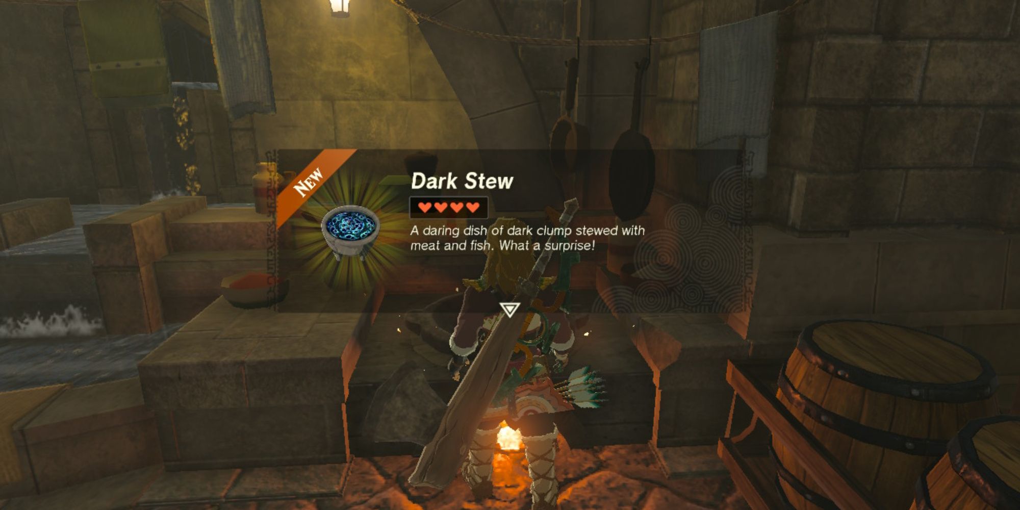 The Legend of Zelda Tears of the Kingdom Dark Stew Black mass made in the underground bunker