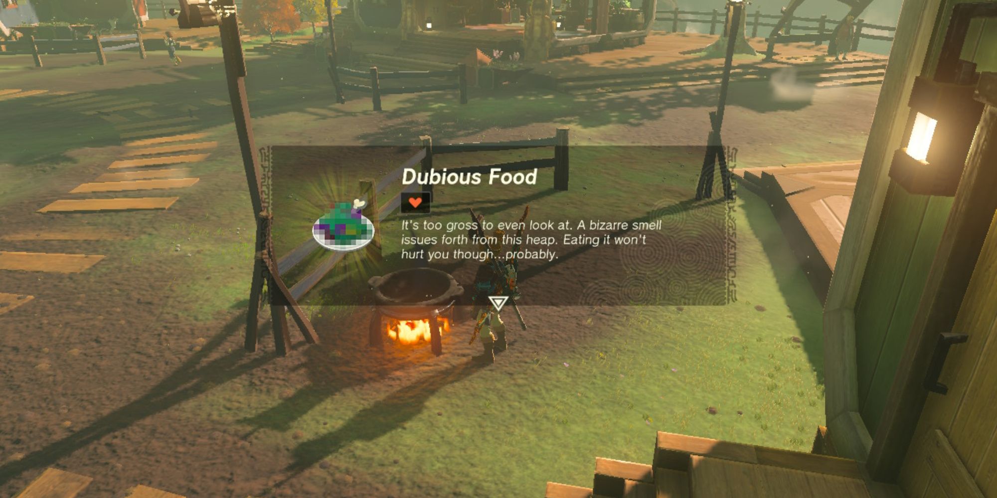 The Legend of Zelda: Tears of the Kingdom, Suspicious Food Made in Tarrytown